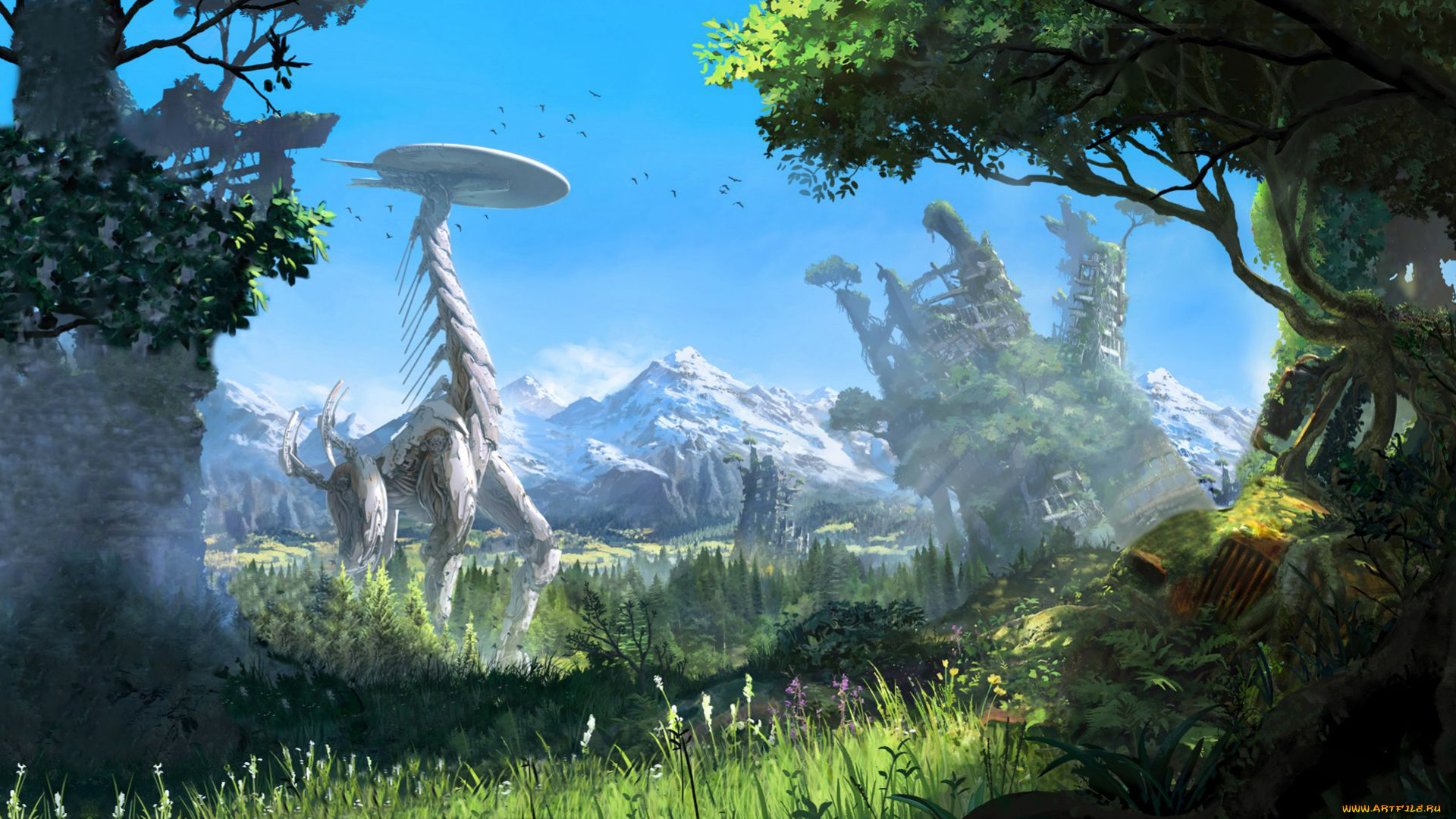 horizon, zero, dawn, видео, игры, пейзаж