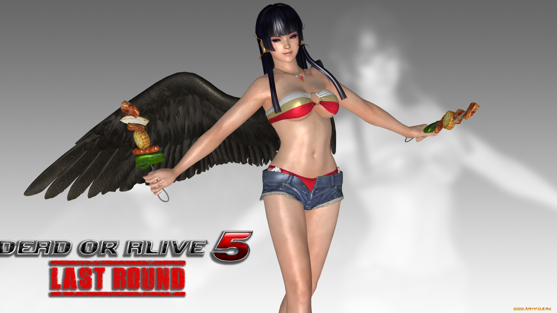 видео, игры, dead, or, alive, 5, фон, взгляд, девушка, демон