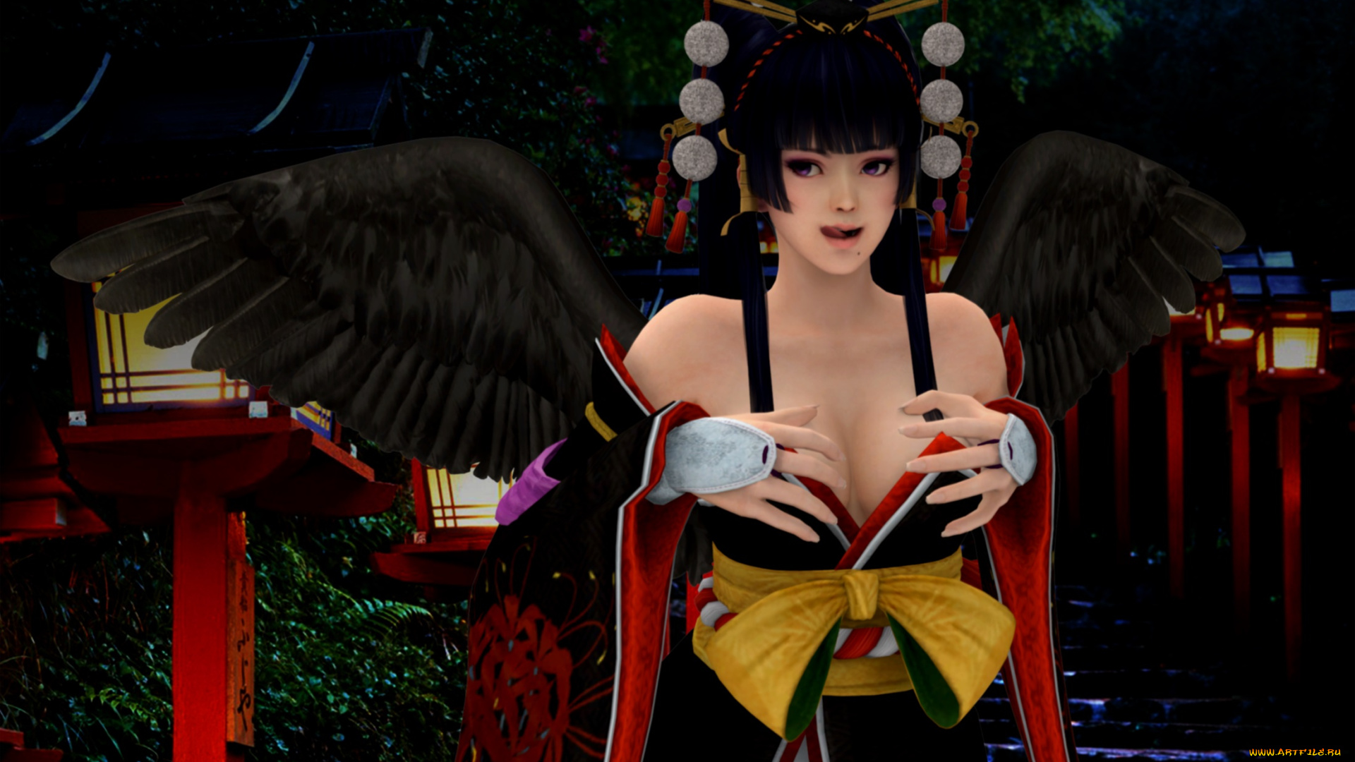 видео, игры, devil, may, cry, 5, девушка, взгляд, фон, демон