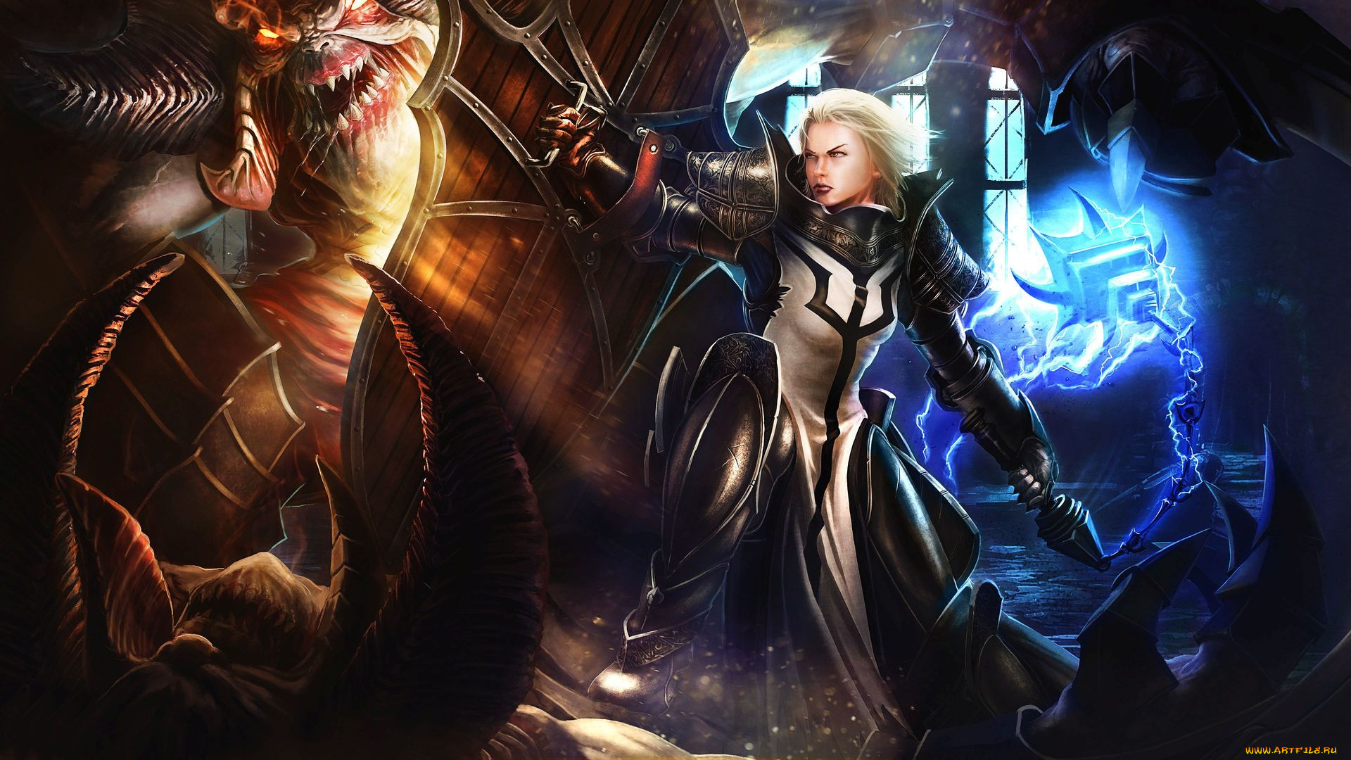 видео, игры, diablo, iii, персонаж