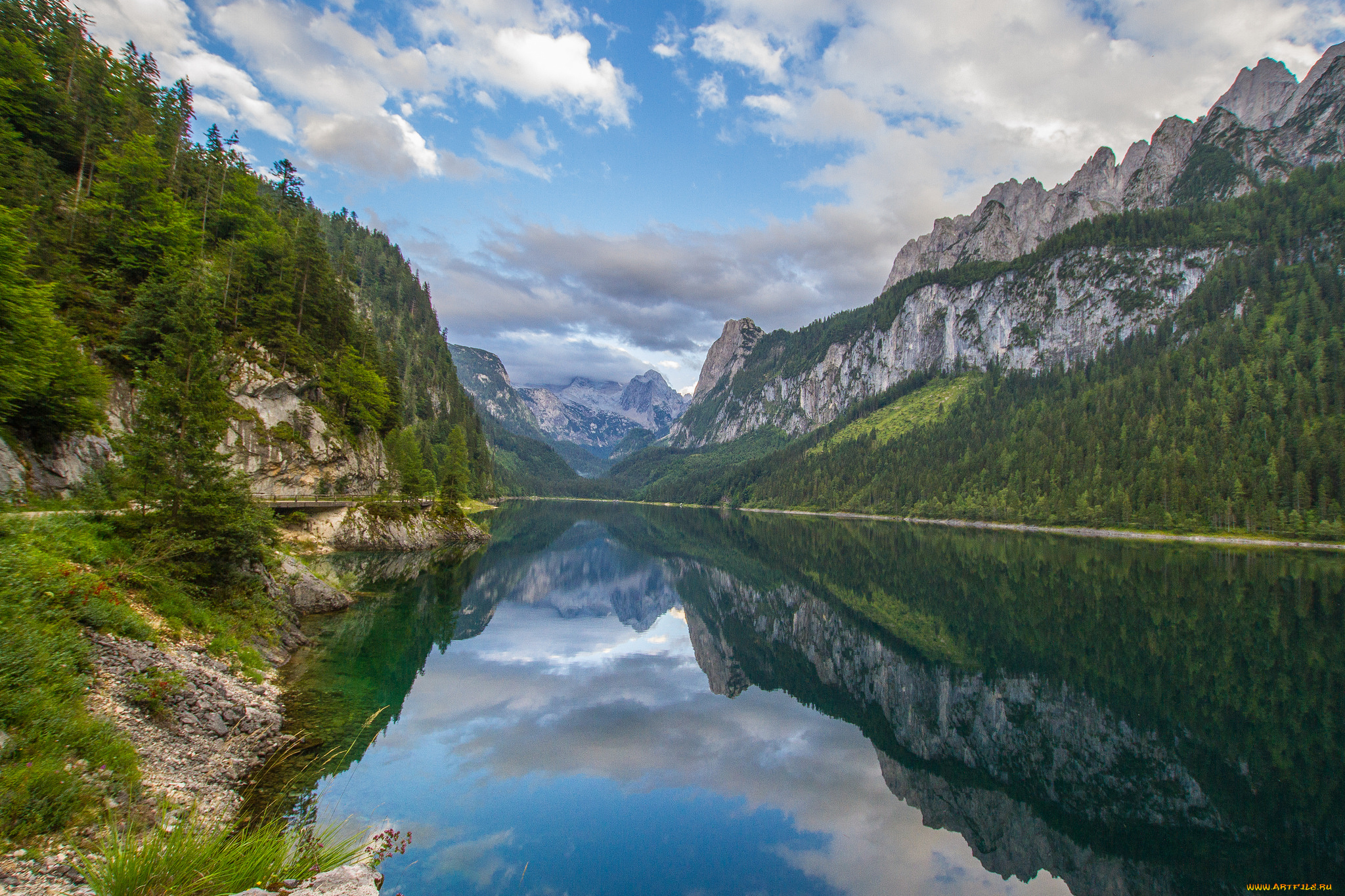 природа, реки, озера, река, лес, горы