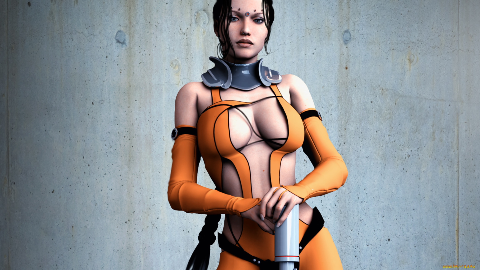 3д, графика, люди, , people, девушка, взгляд, фон