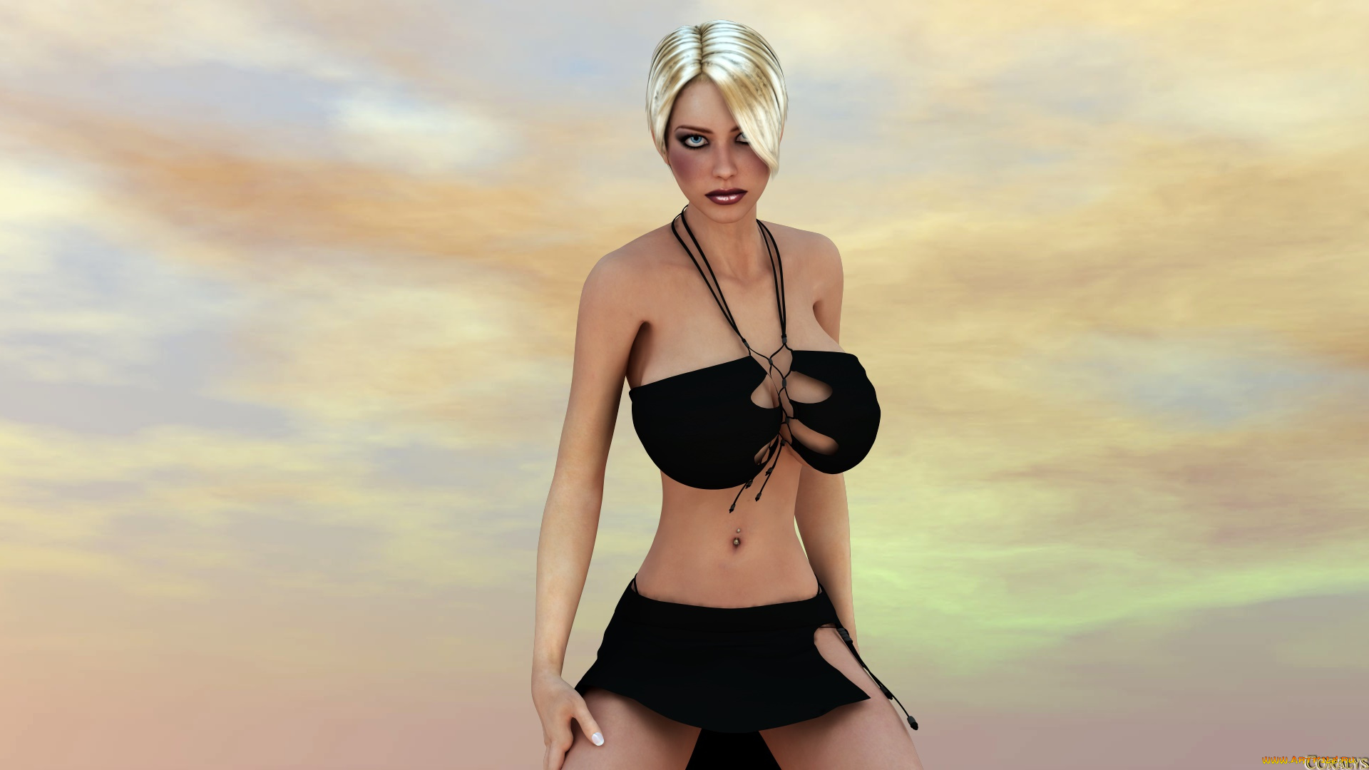 3д, графика, люди, , people, фон, взгляд, девушка