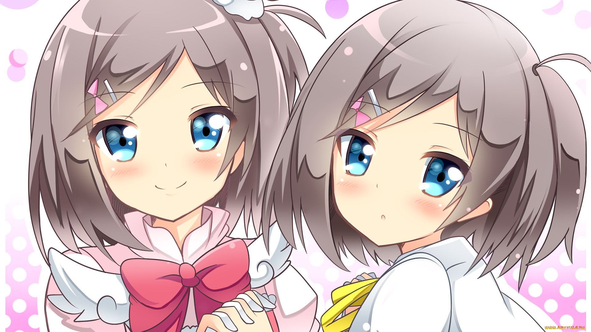 аниме, henneko, фон, взгляд, девушки