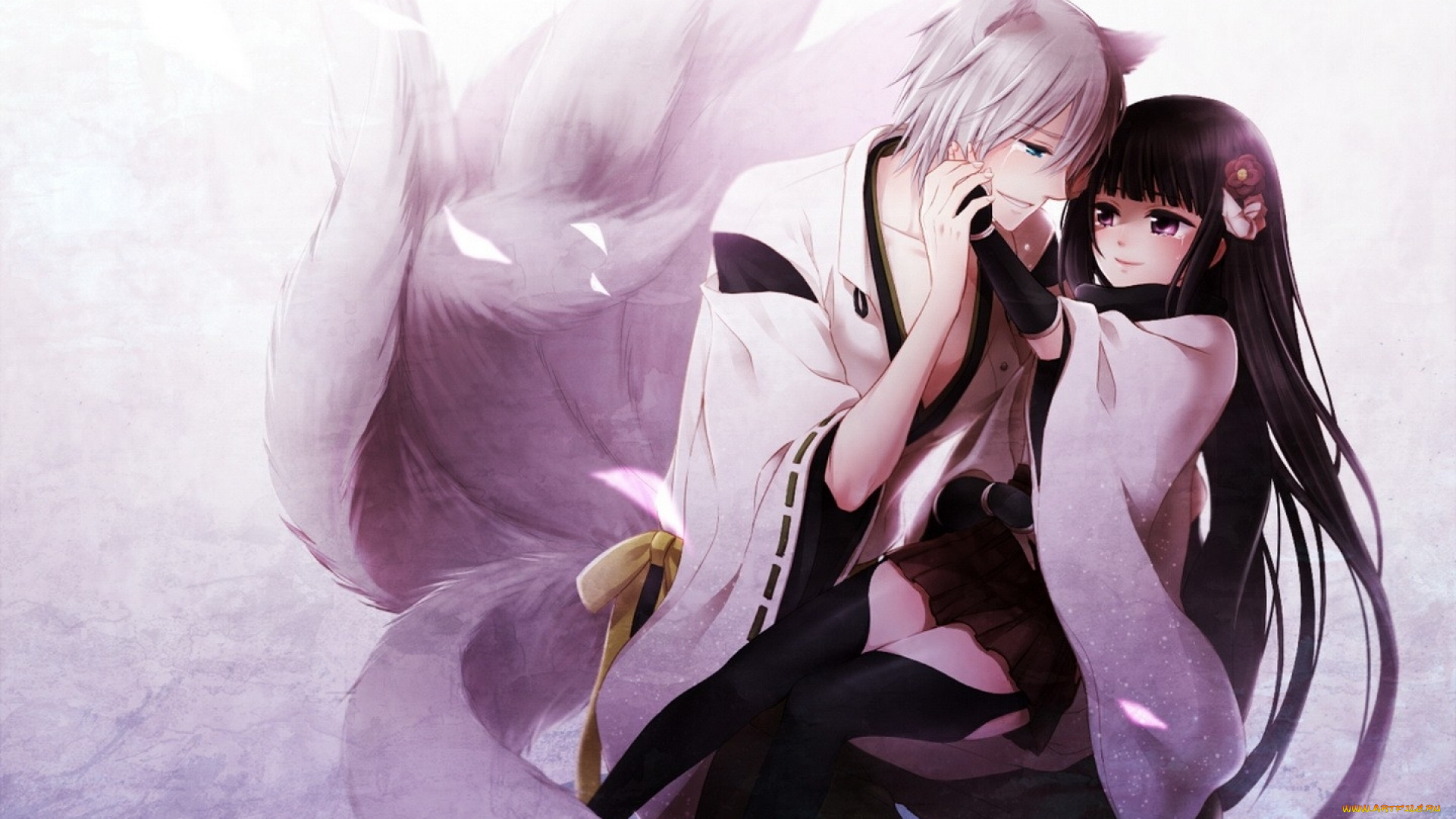 аниме, inu, x, boku, ss, пара