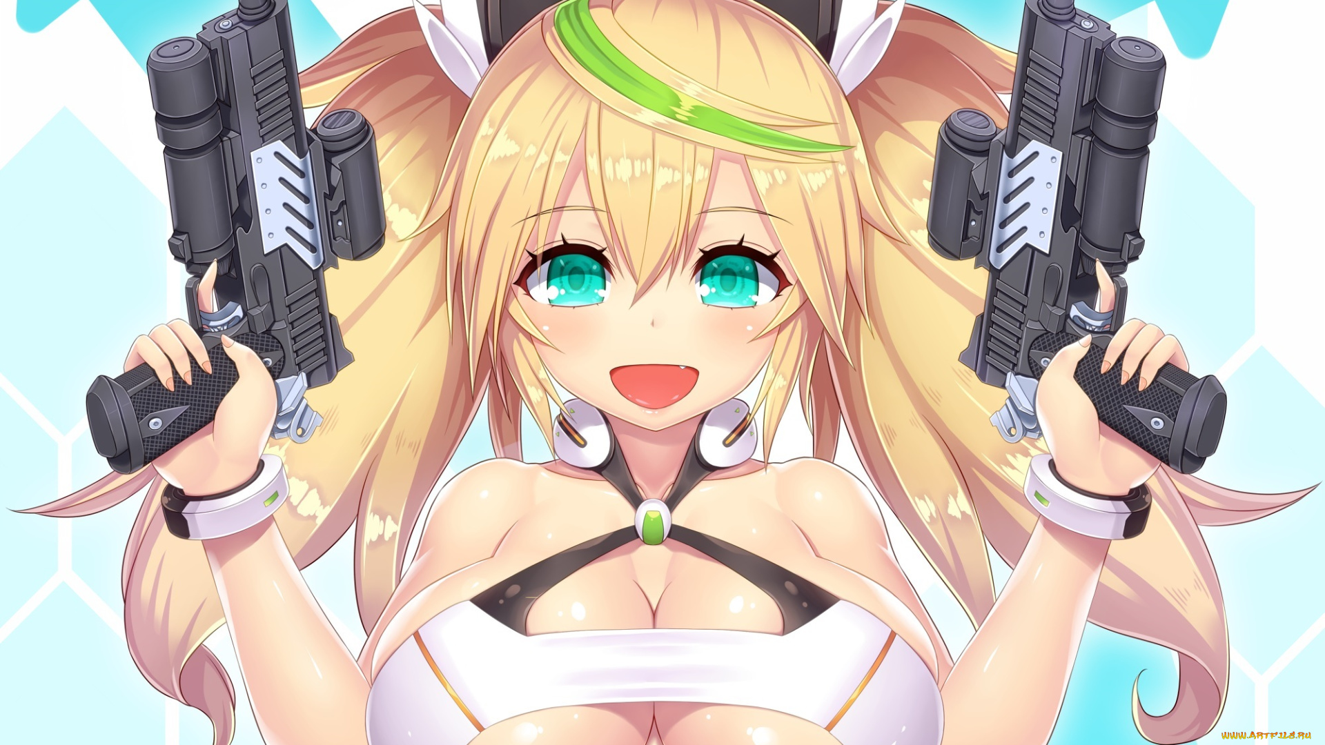 аниме, phantasy, star, online, девушка, оружие