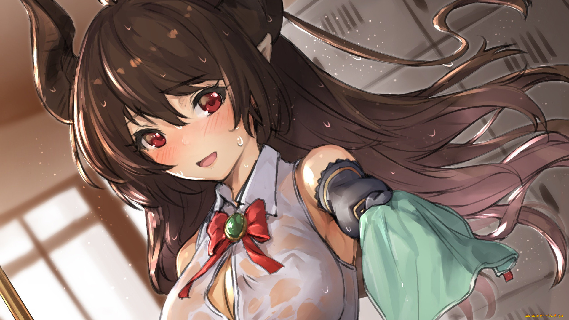 аниме, shingeki, no, bahamut, девушка