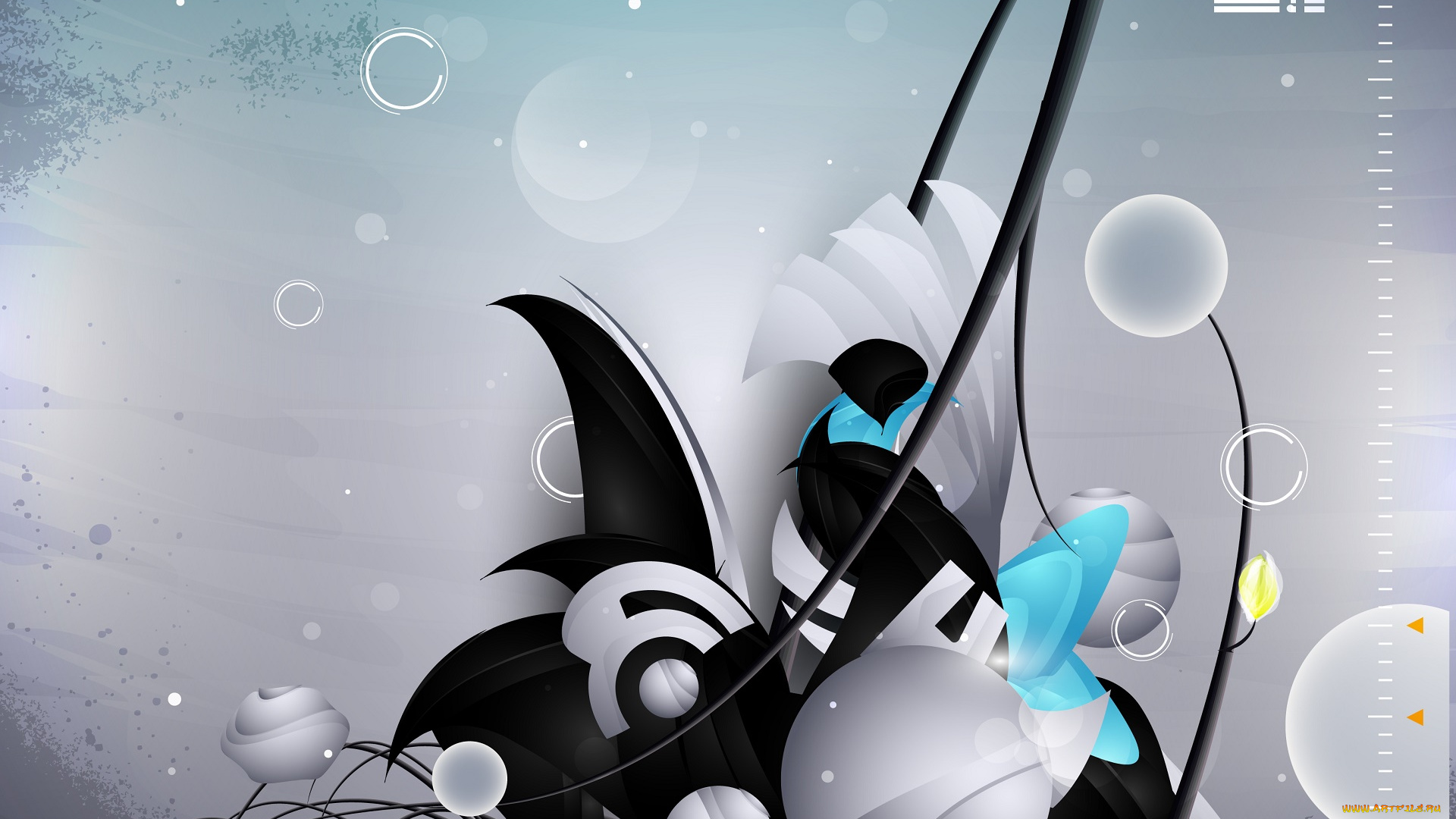 векторная, графика, графика, , graphics, фон, взгляд, девушка