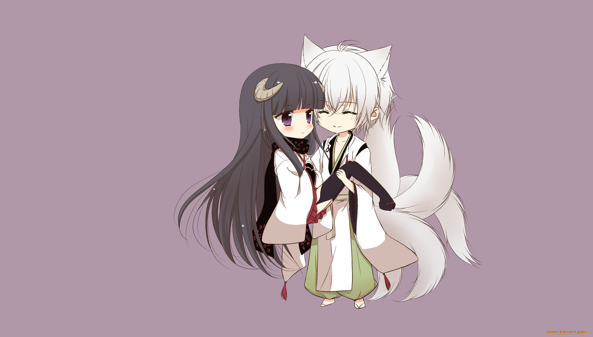 аниме, inu, x, boku, ss, малыши