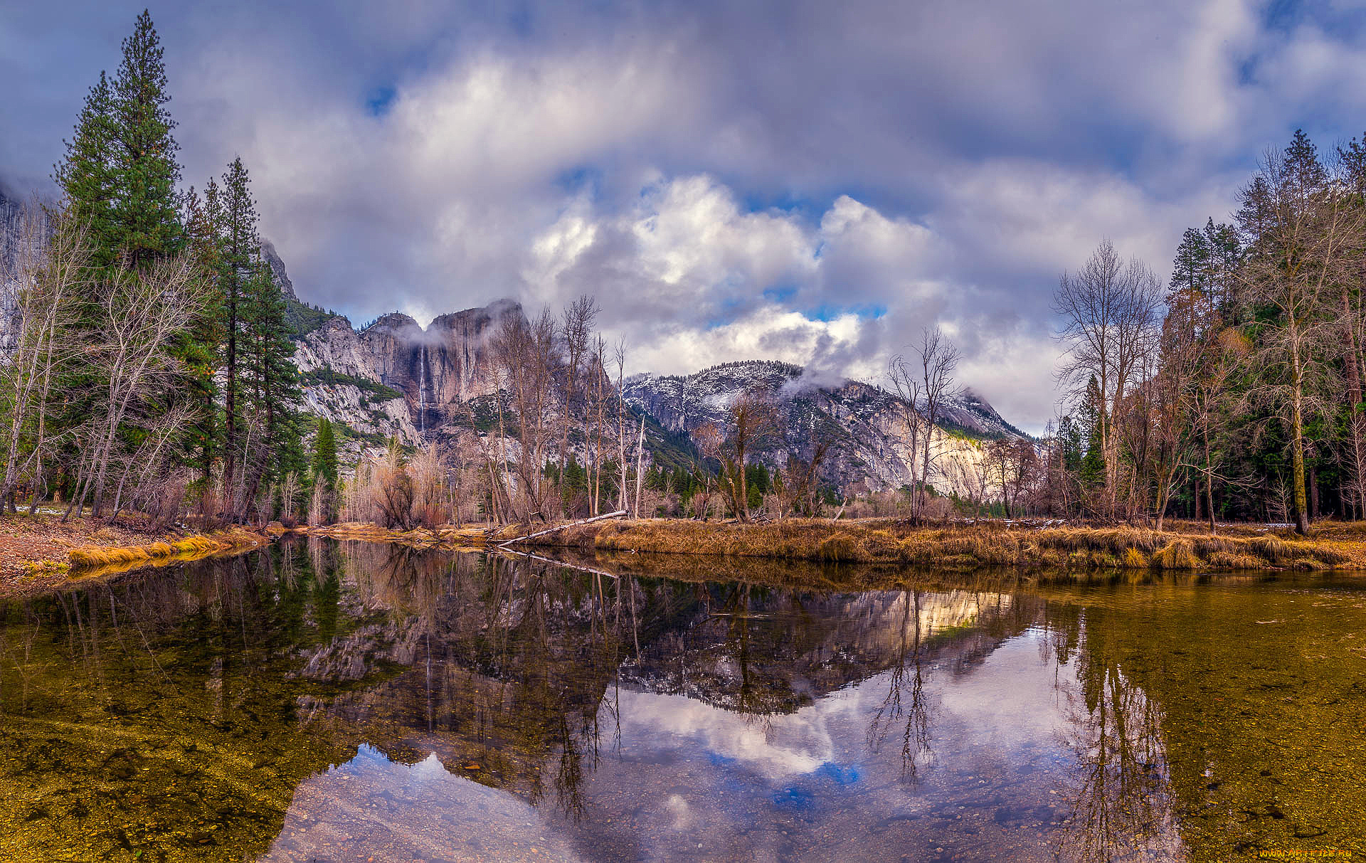 природа, реки, озера, река, лес, горы