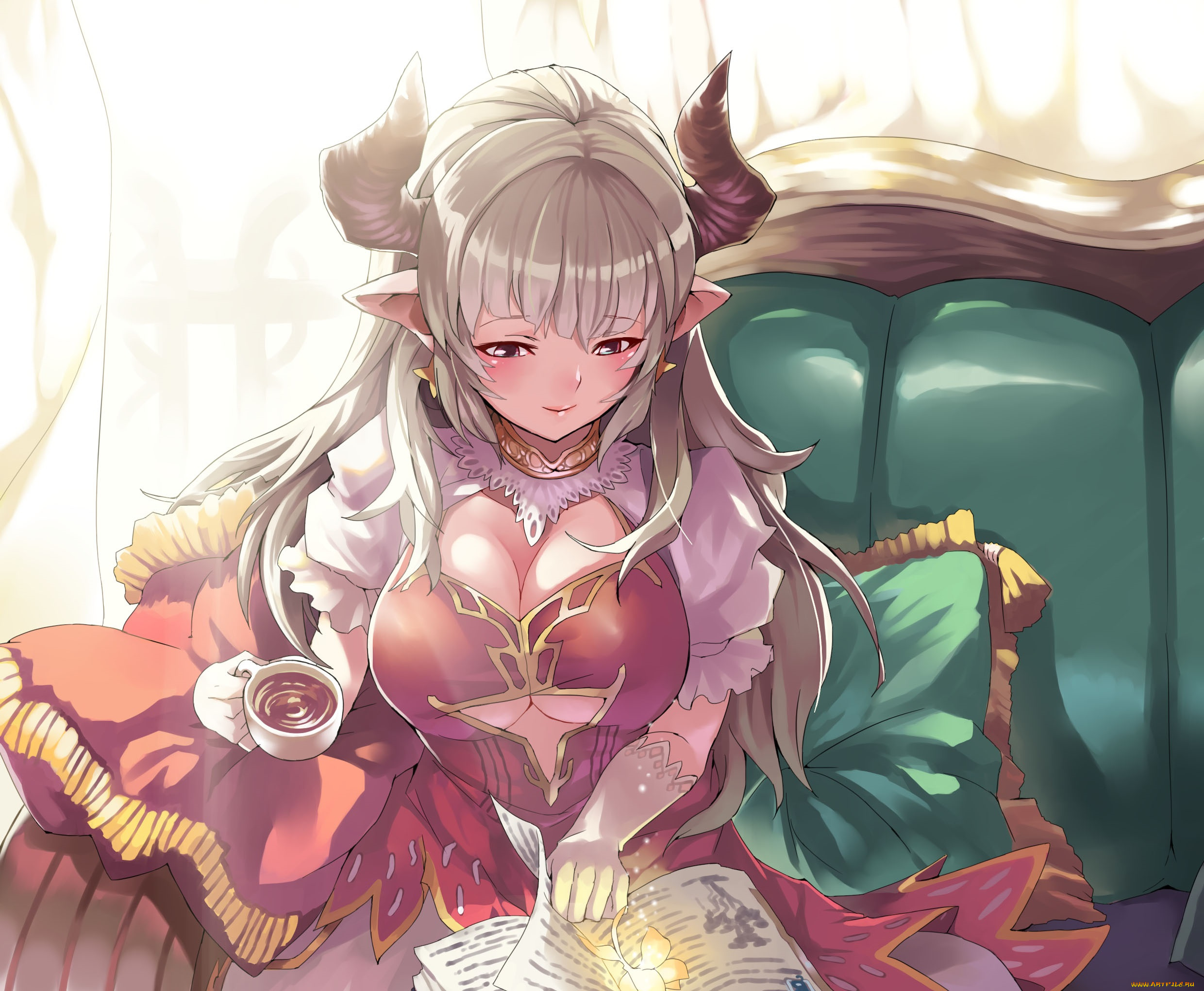 аниме, granblue, fantasy, девушка