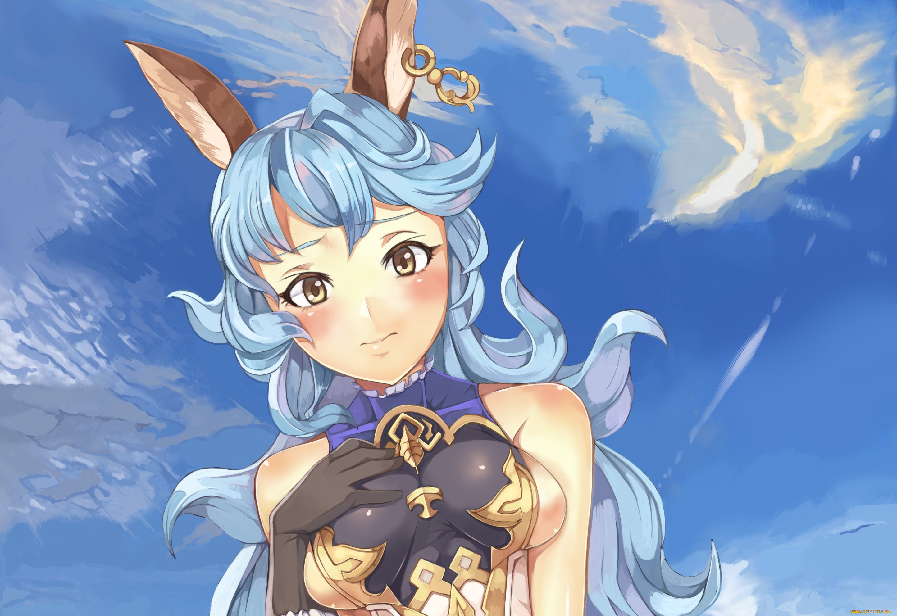 аниме, granblue, fantasy, девушка