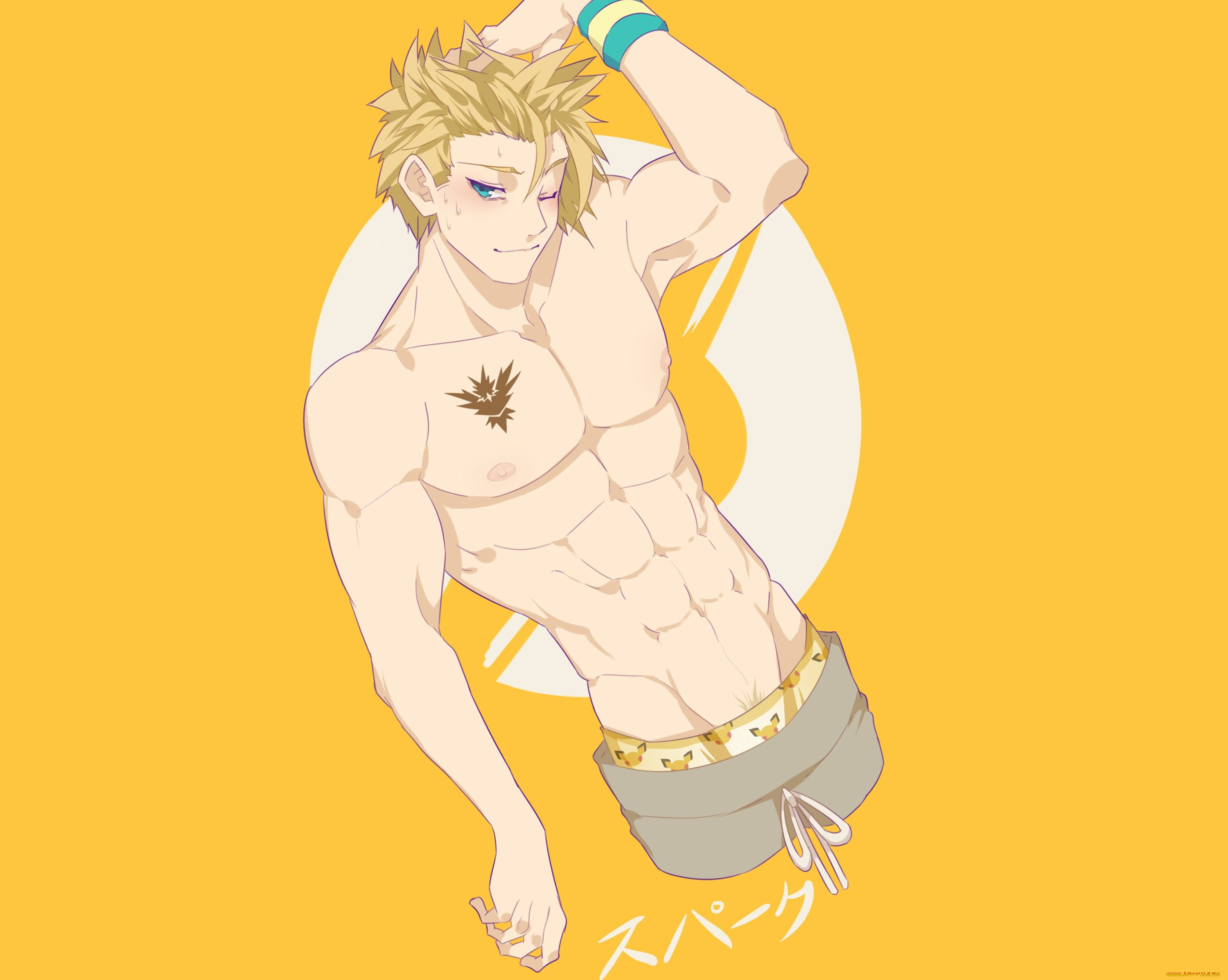 аниме, pokemon, парень