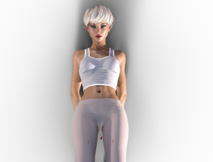 Картинка 3д+графика спорт+ sport поза фон взгляд девушка
