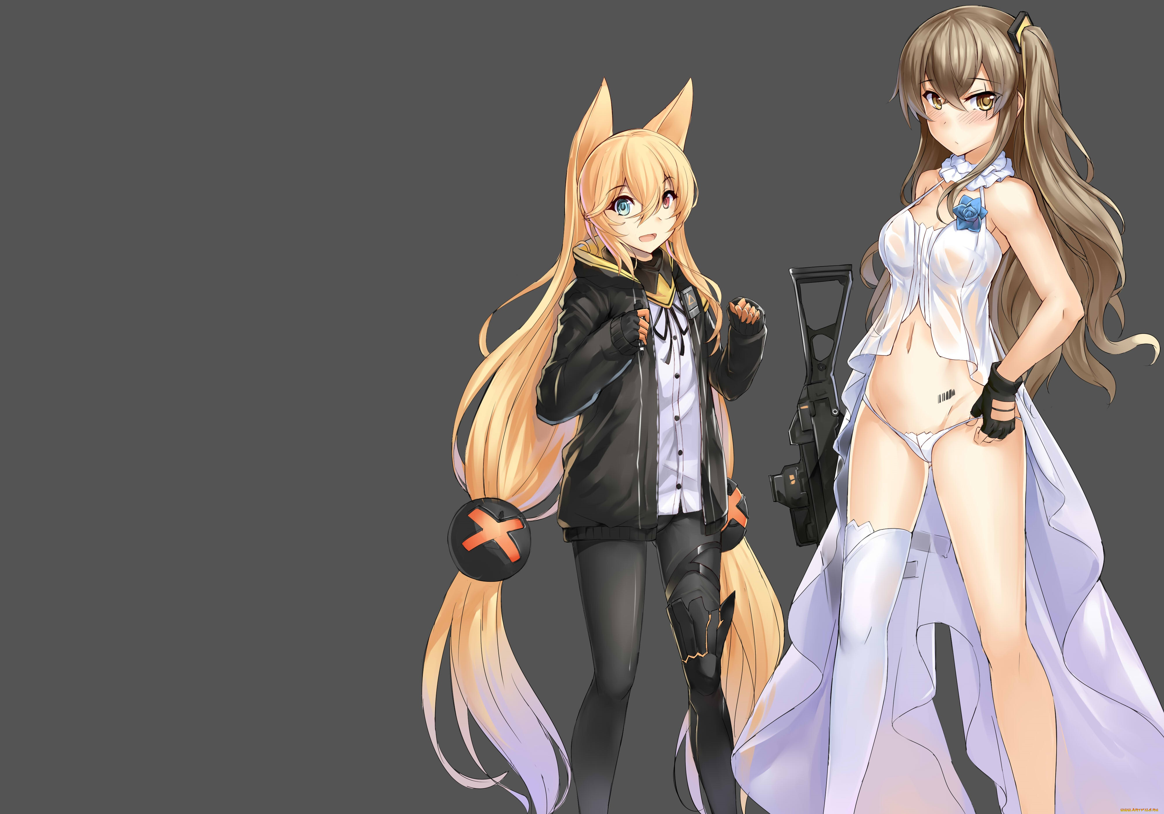 аниме, животные, , существа, девушки