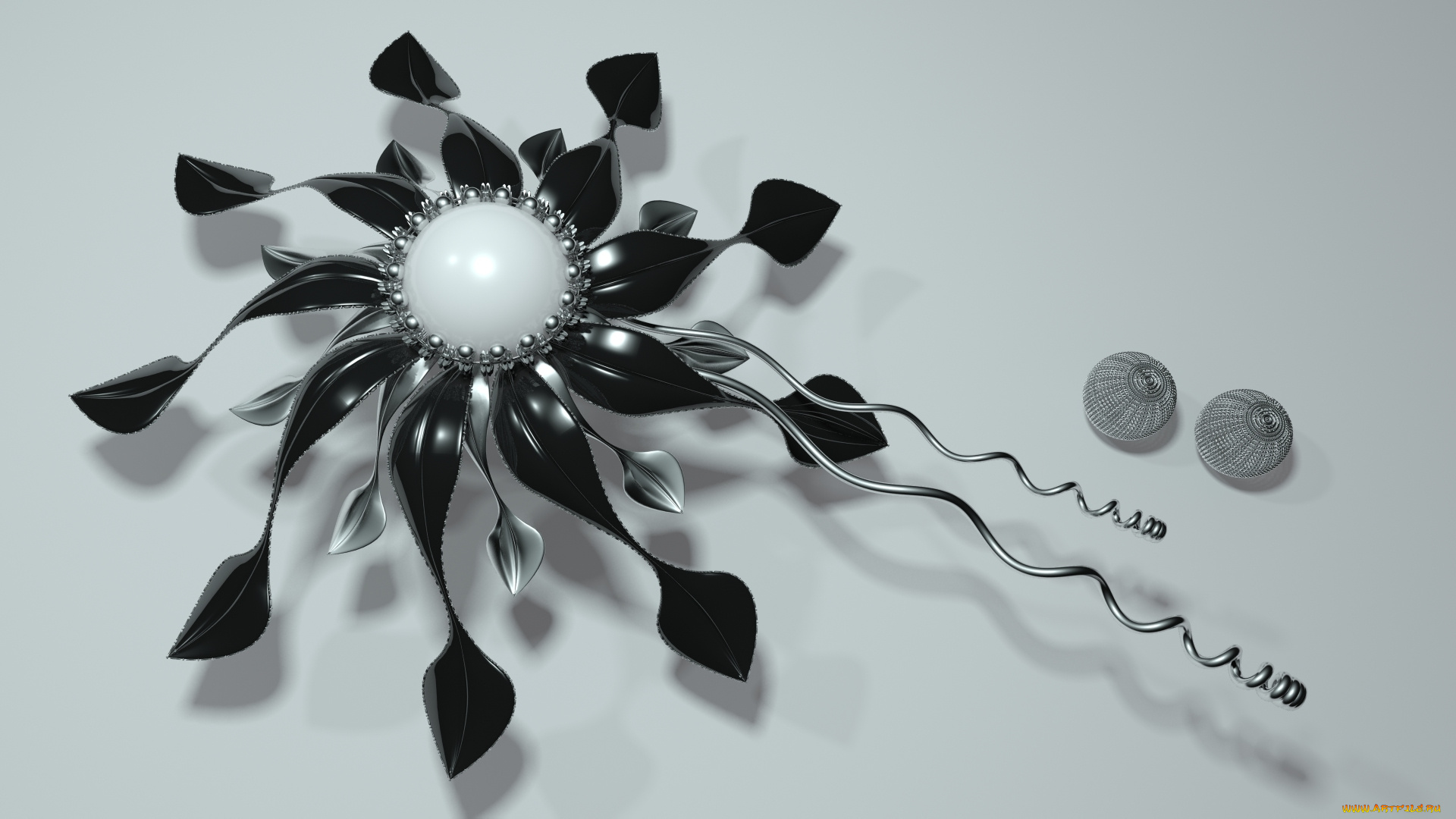 3д, графика, цветы, , flowers, фон, лепестки