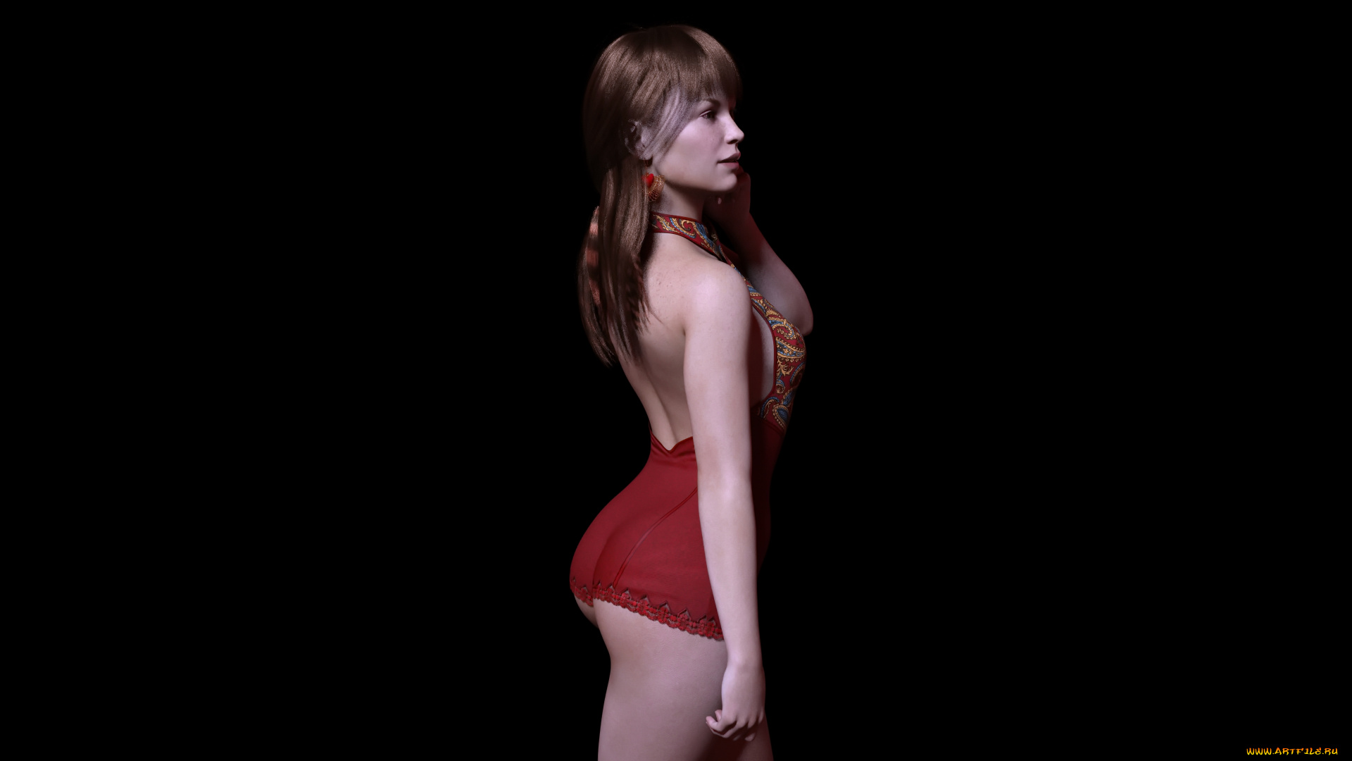 3д, графика, люди, , people, фон, взгляд, девушка