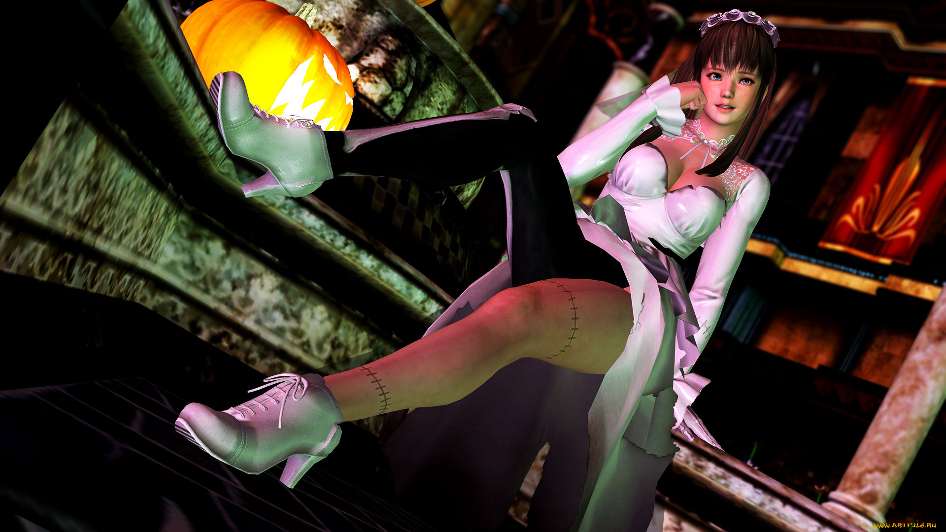 3д, графика, праздники, , holidays, взгляд, девушка, фон