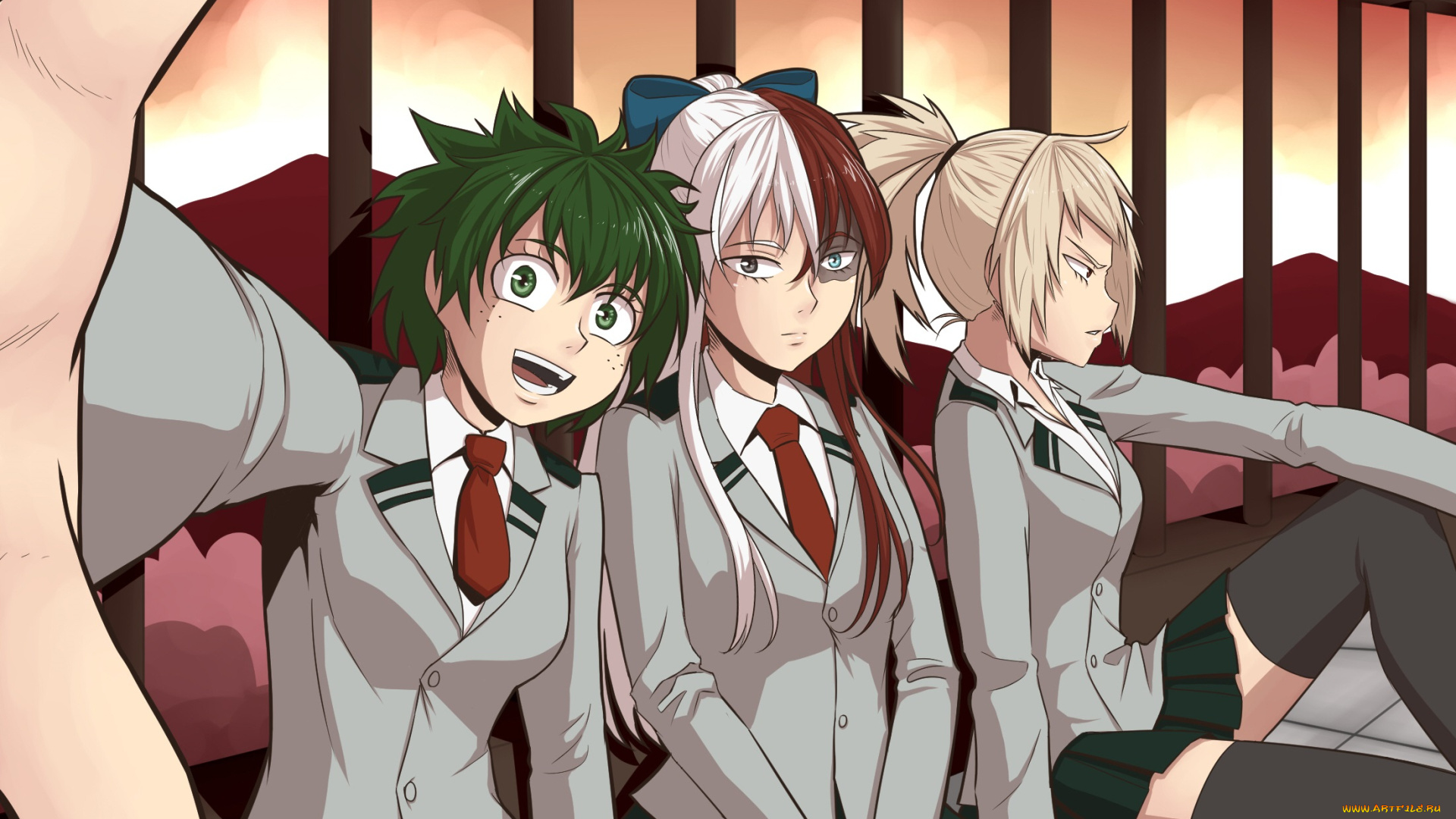 аниме, boku, no, hero, academia, моя, геройская, академия