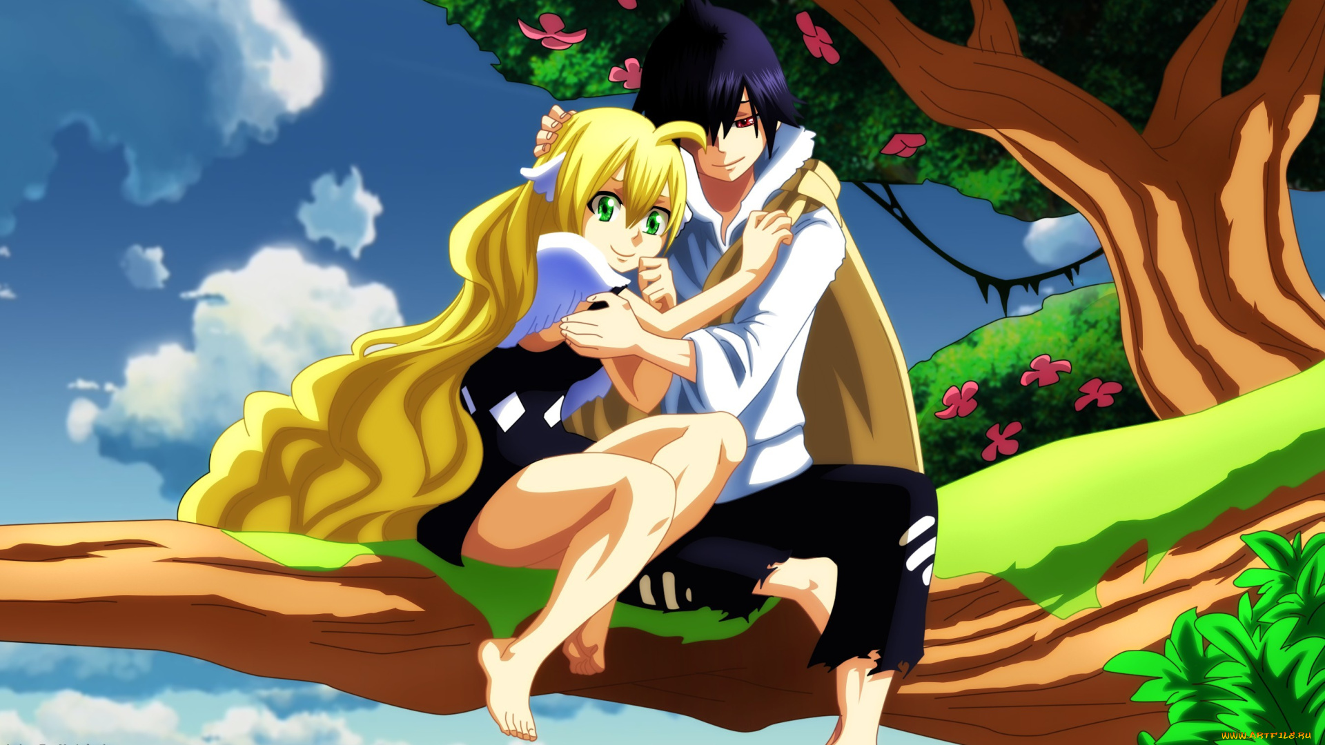 аниме, fairy, tail, zeref, mavis, vermillion