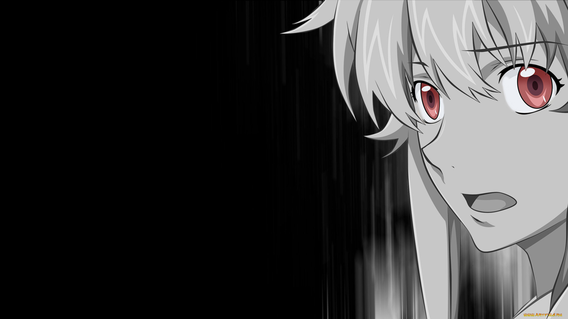 аниме, mirai, nikki, фон, взгляд, девушка