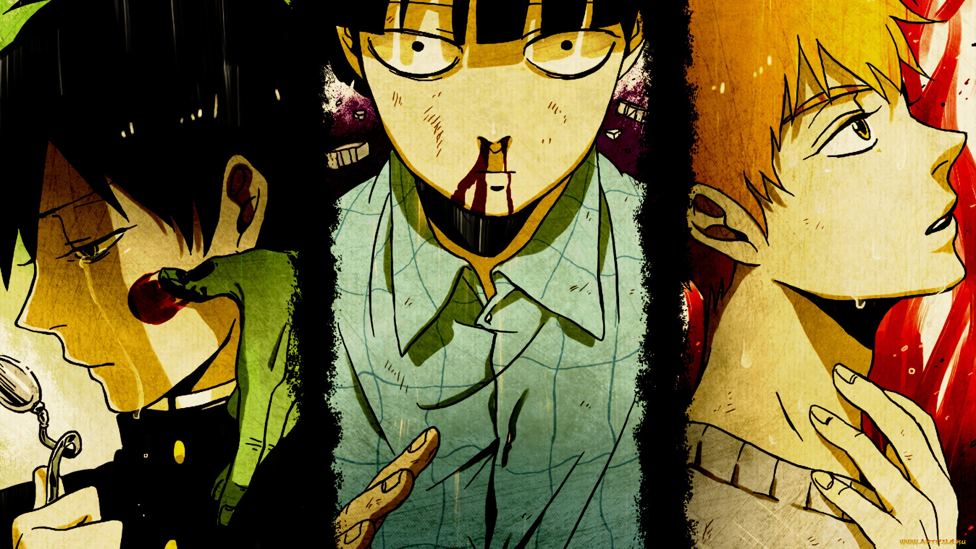 аниме, mob, psycho, 100, моб, психо, 100