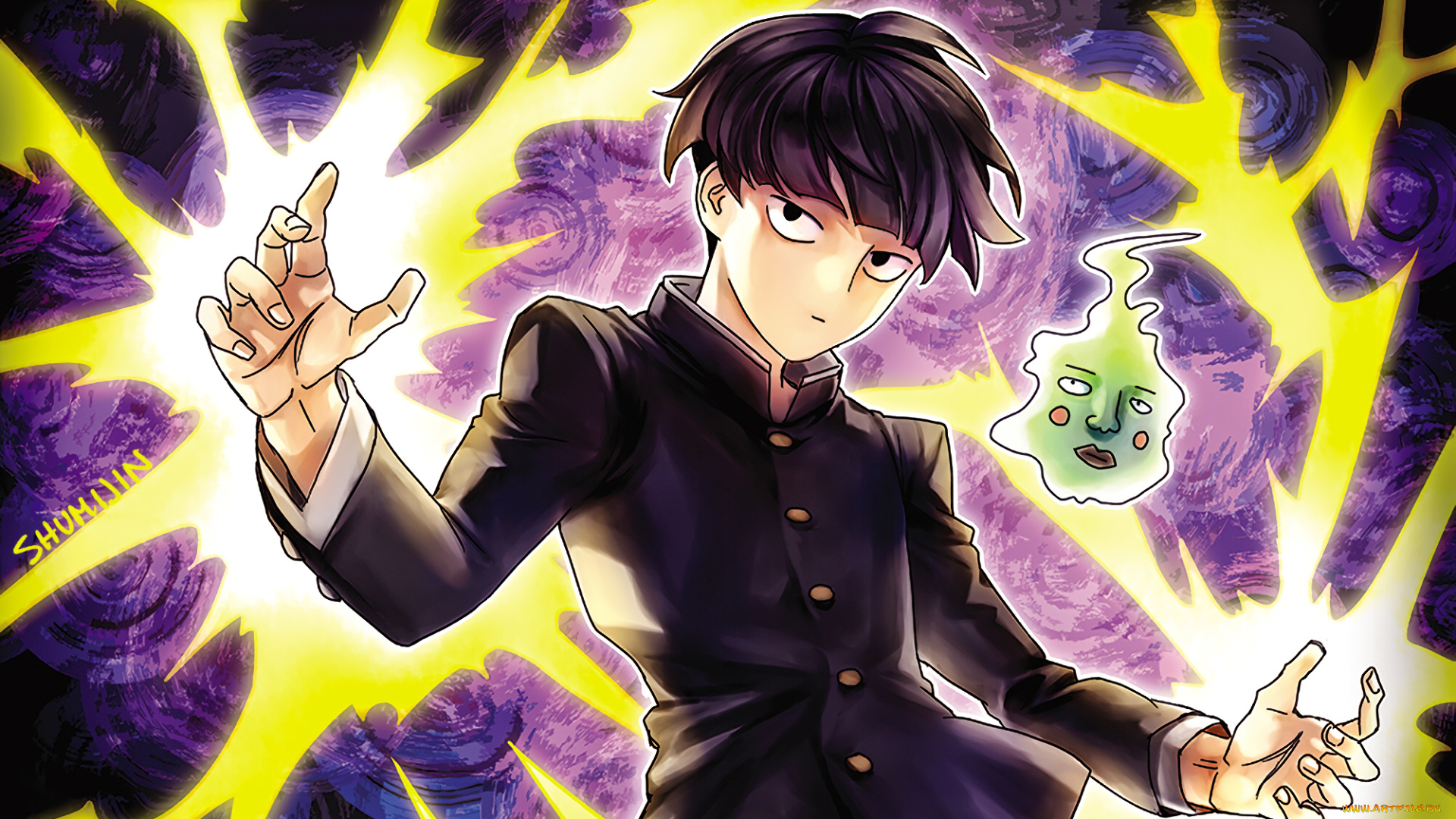 аниме, mob, psycho, 100, моб, психо, 100