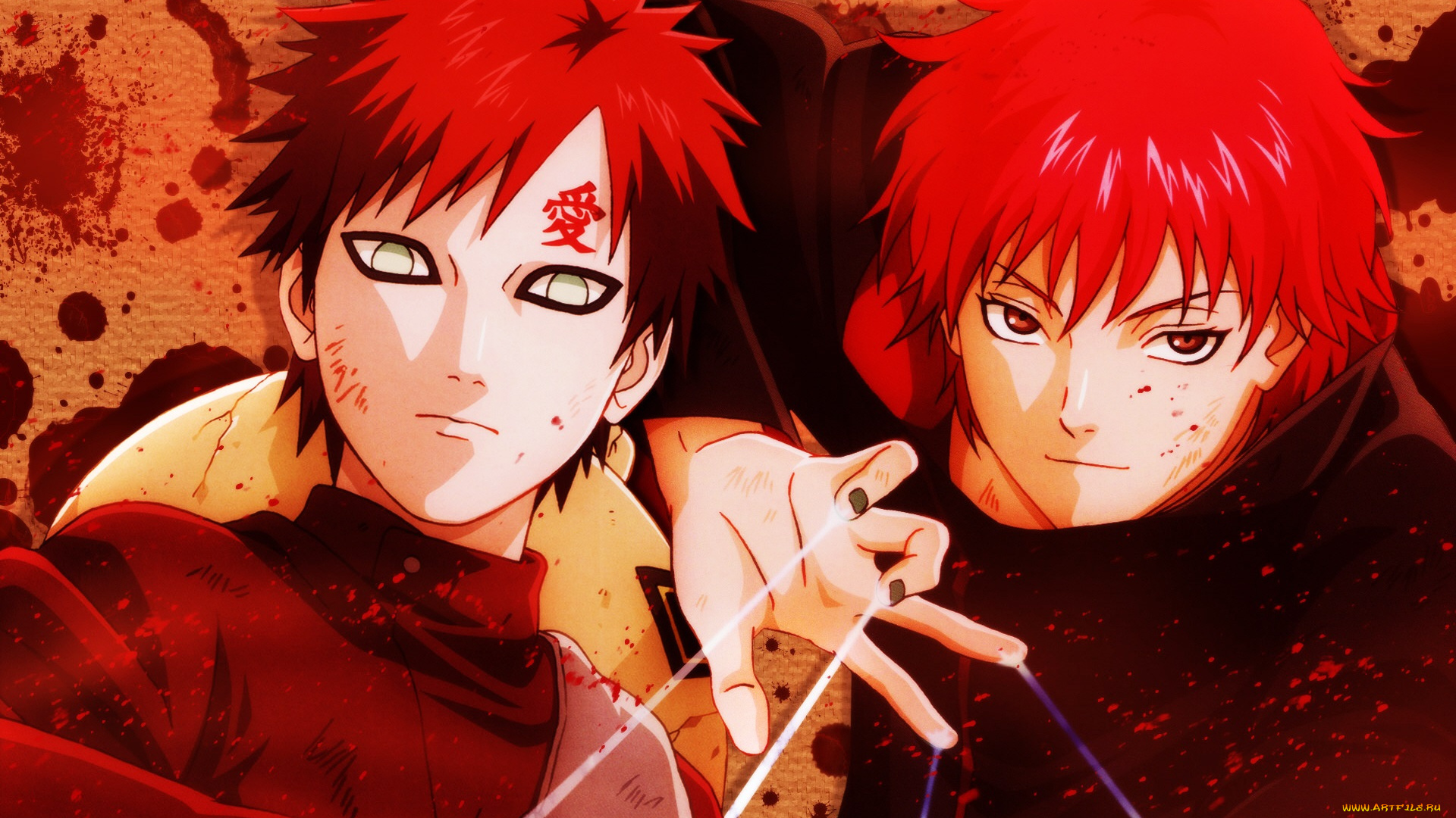 аниме, naruto, гаара, сасори