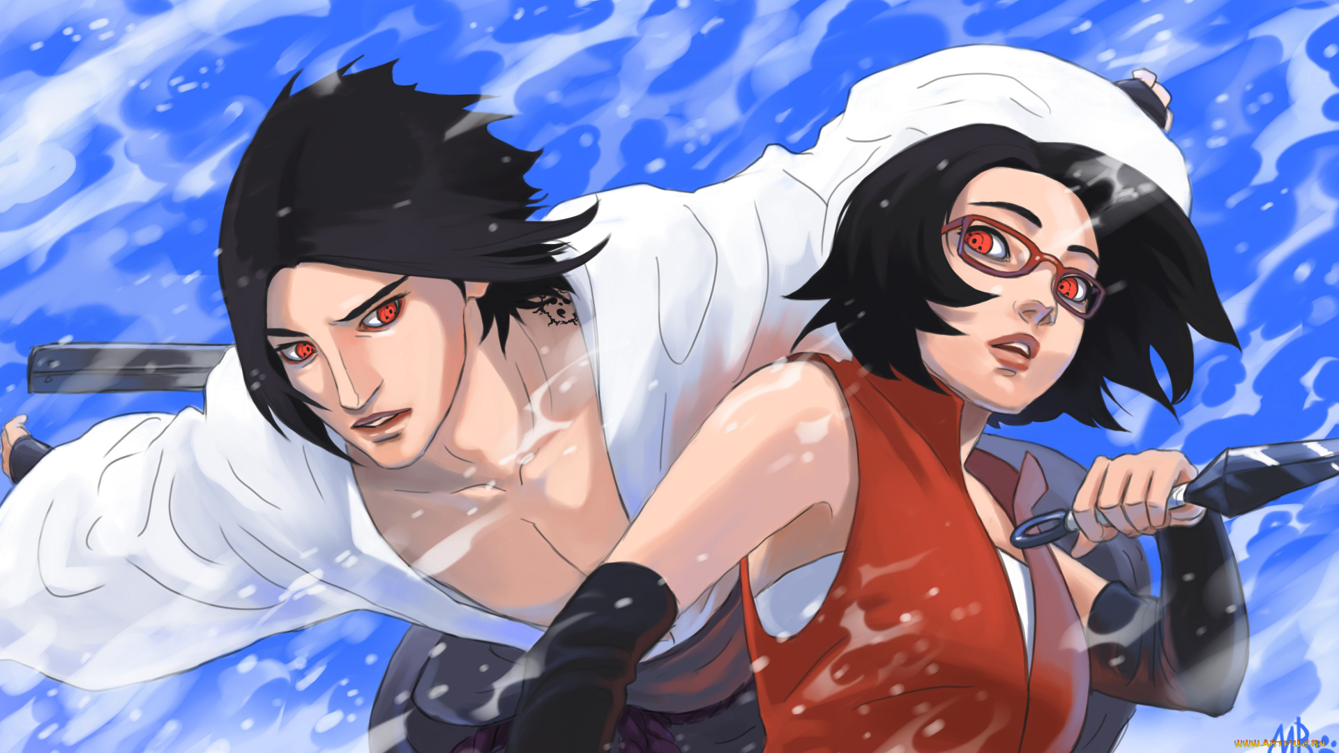аниме, naruto, sarada