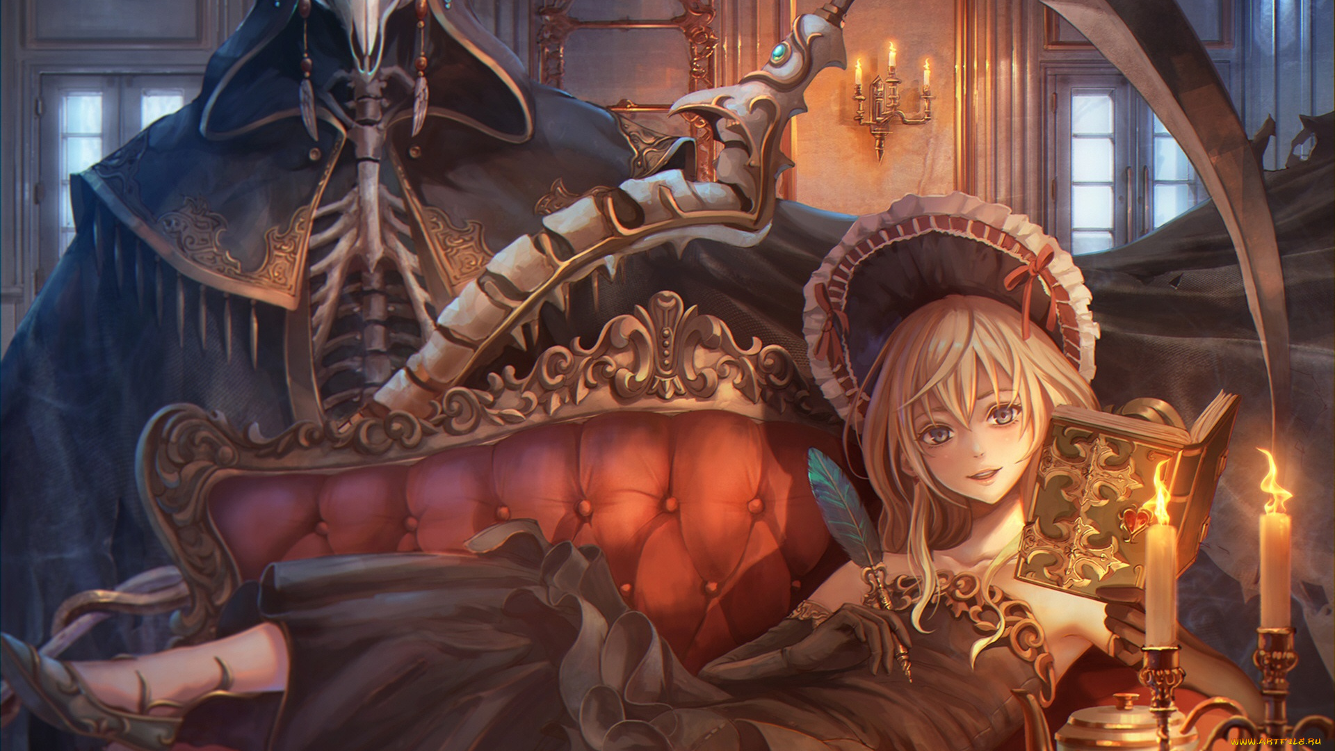 аниме, pixiv, fantasia, девушка