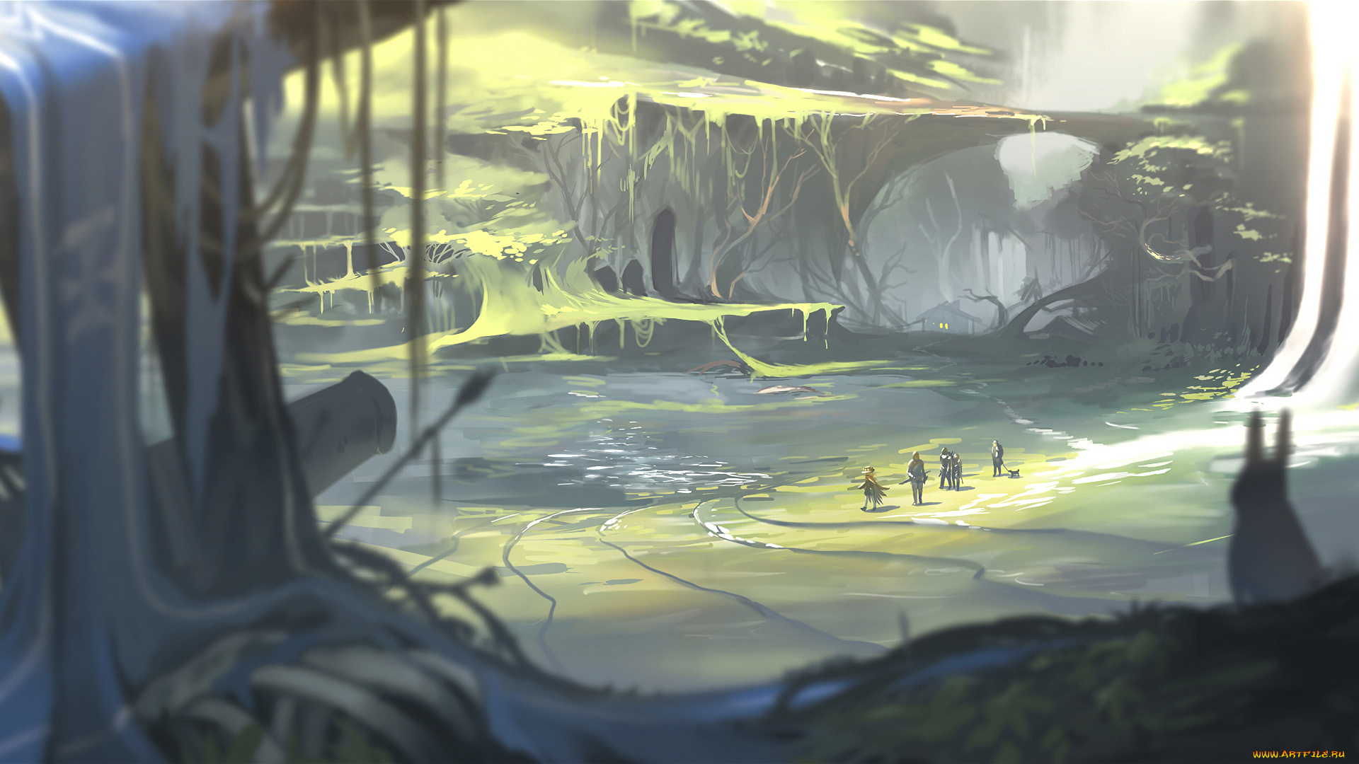 аниме, pixiv, fantasia, природа