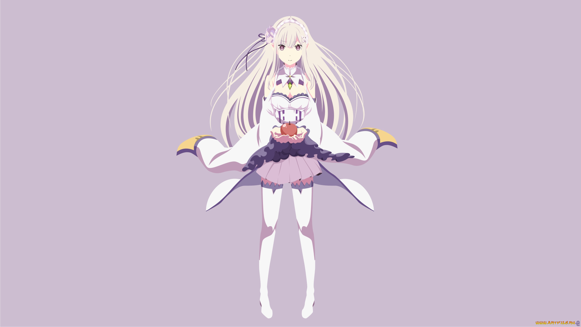 аниме, re, , zero, kara, hajimeru, isekai, seikatsu, фон, взгляд, девушка