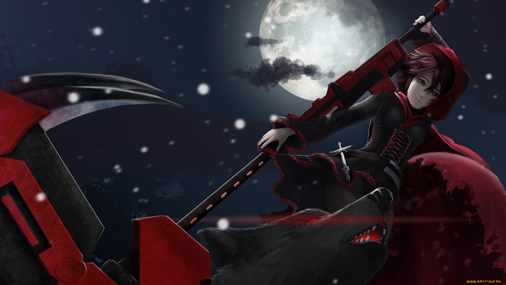 аниме, rwby, девушка