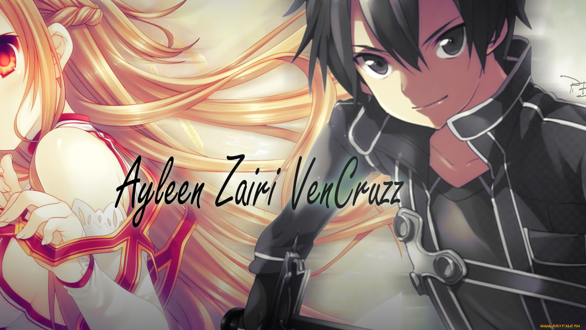 аниме, sword, art, online, кирито