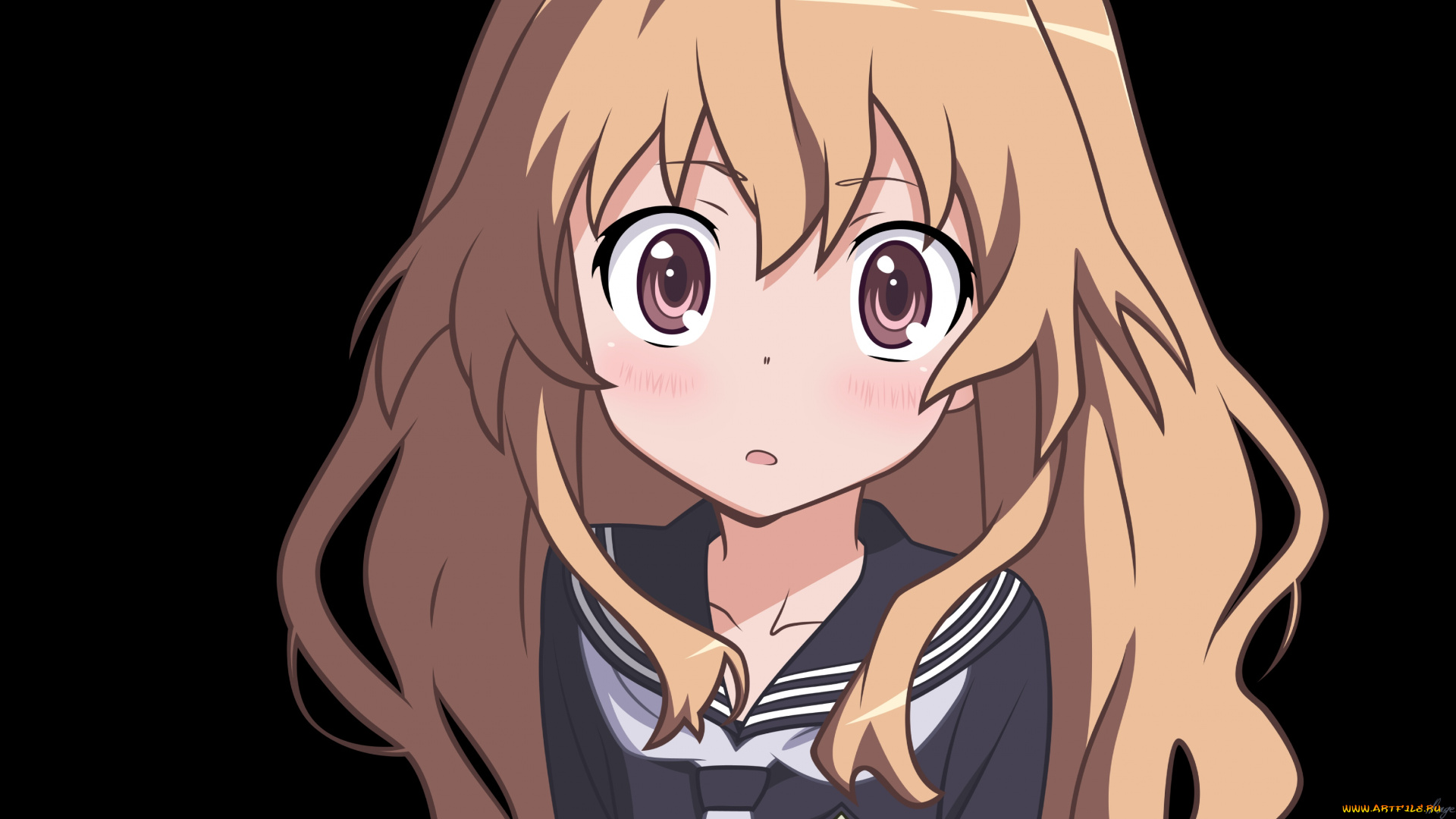 аниме, toradora, фон, взгляд, девушка