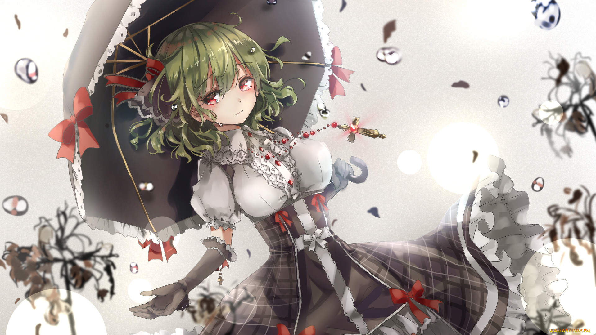 аниме, touhou, девушка