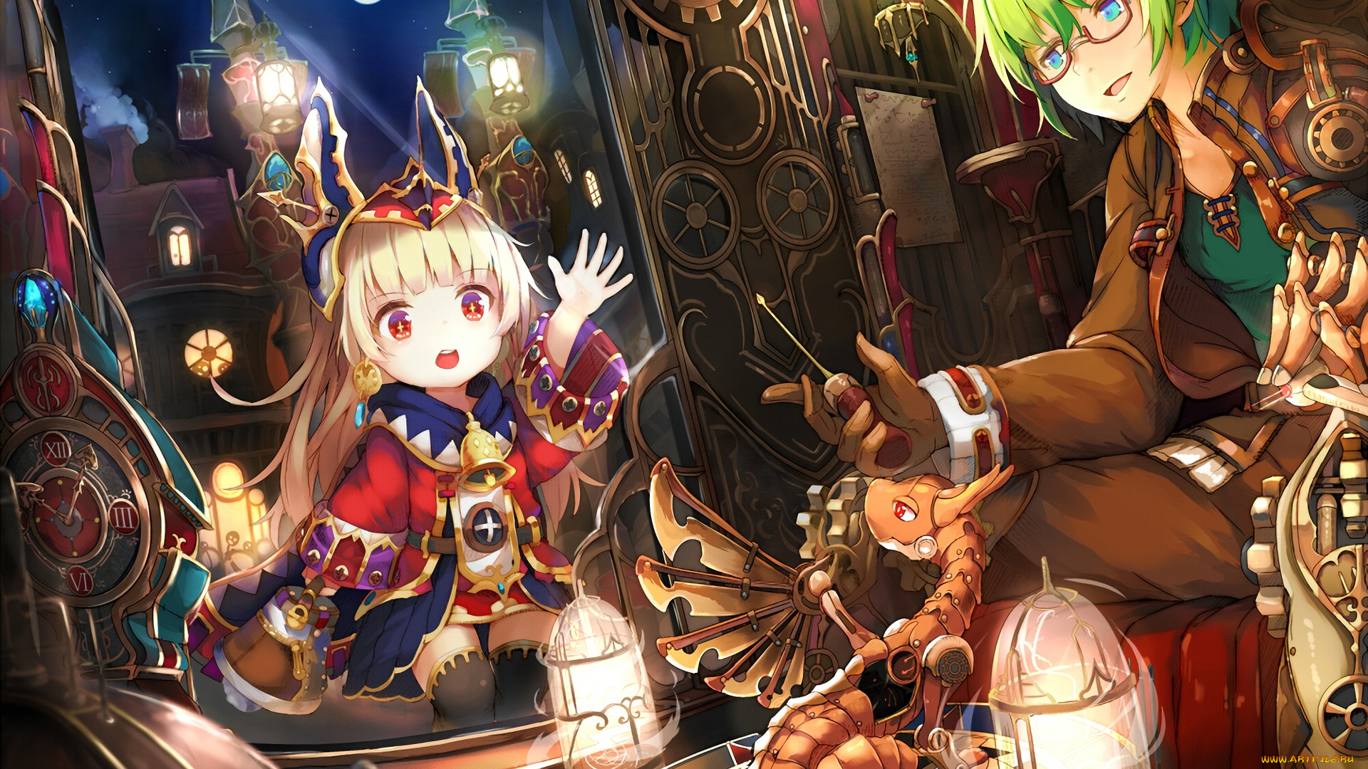 аниме, животные, , существа, дети