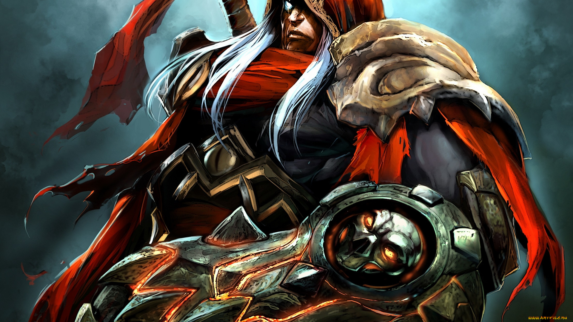 фэнтези, люди, капюшон, воитель