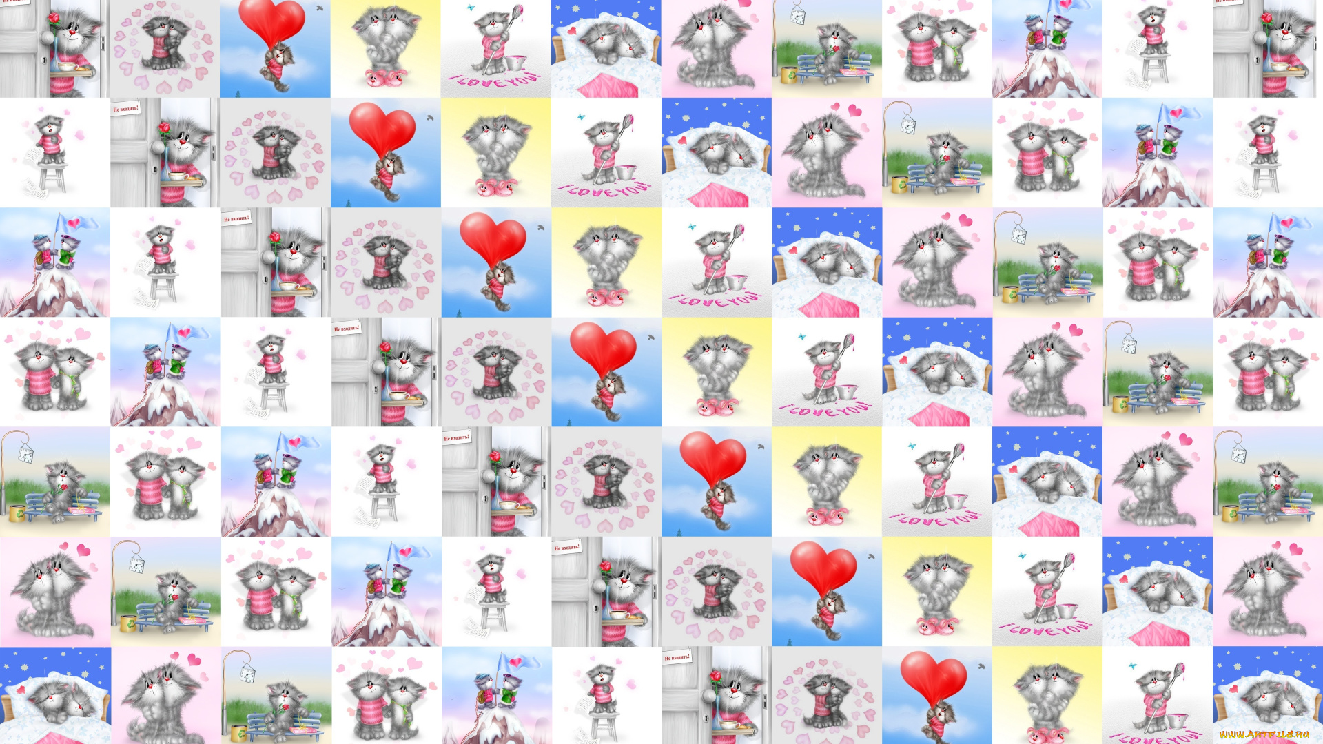 векторная, графика, животные, , animals, кошки