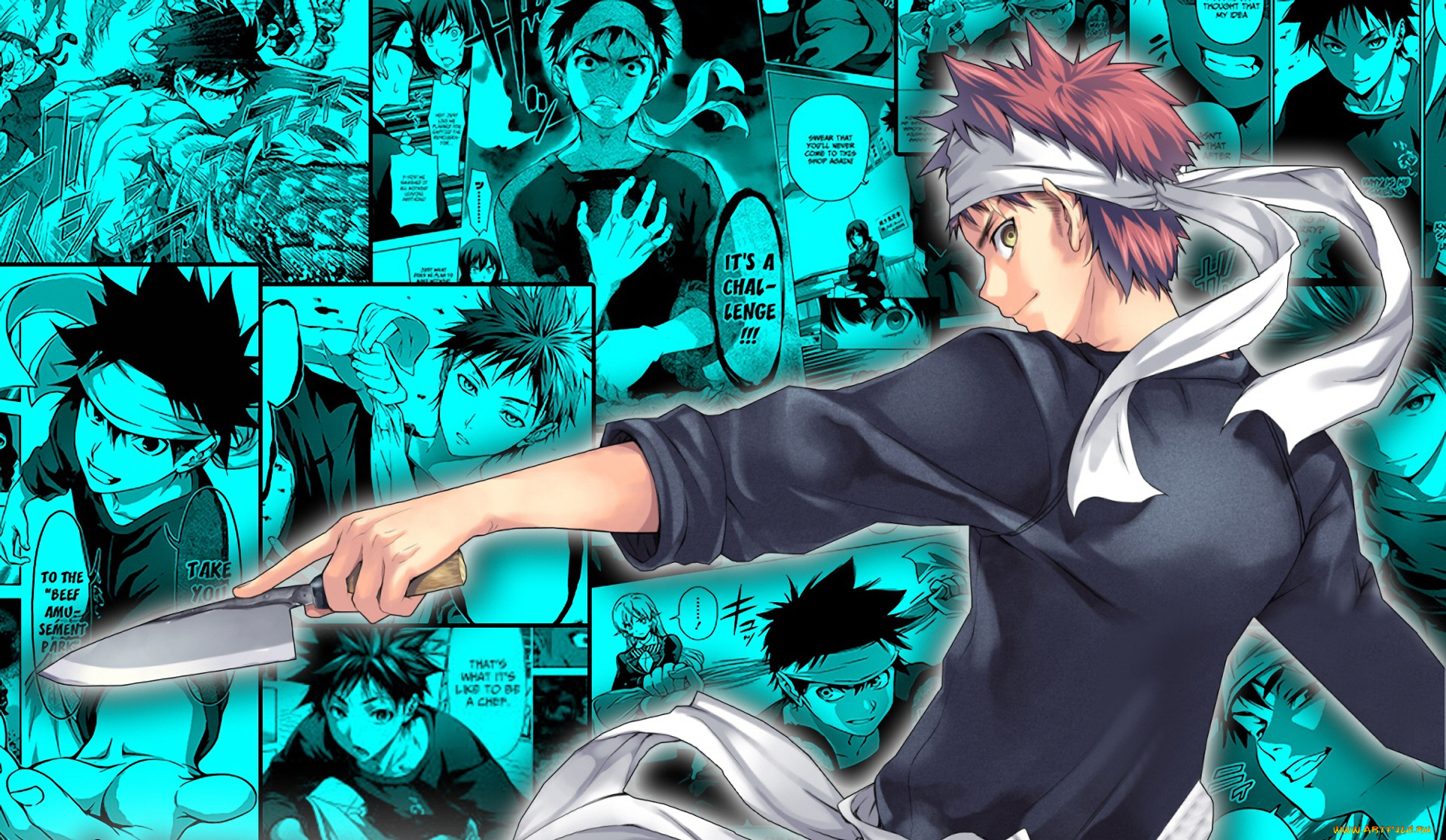 аниме, shokugeki, no, soma, юкихира, сома