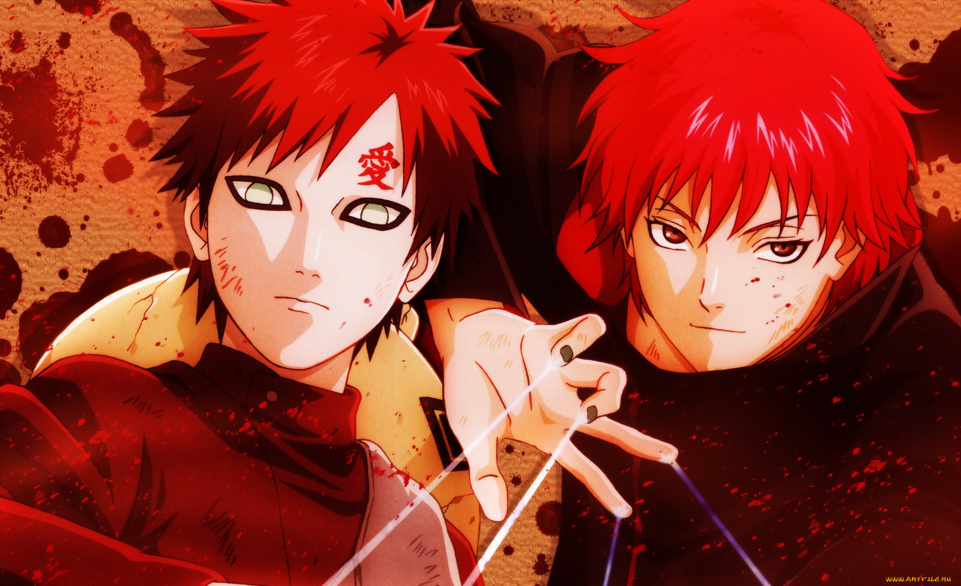 аниме, naruto, гаара, сасори