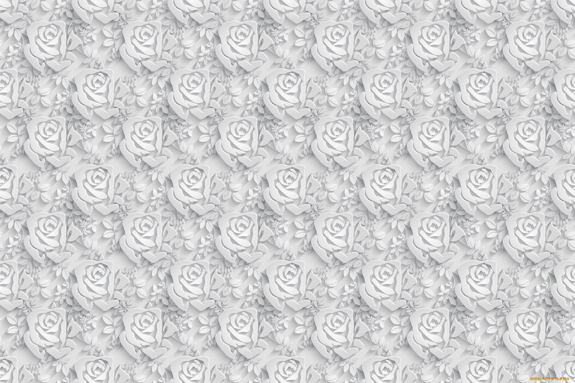 векторная, графика, цветы, , flowers, объем, цветы, розы