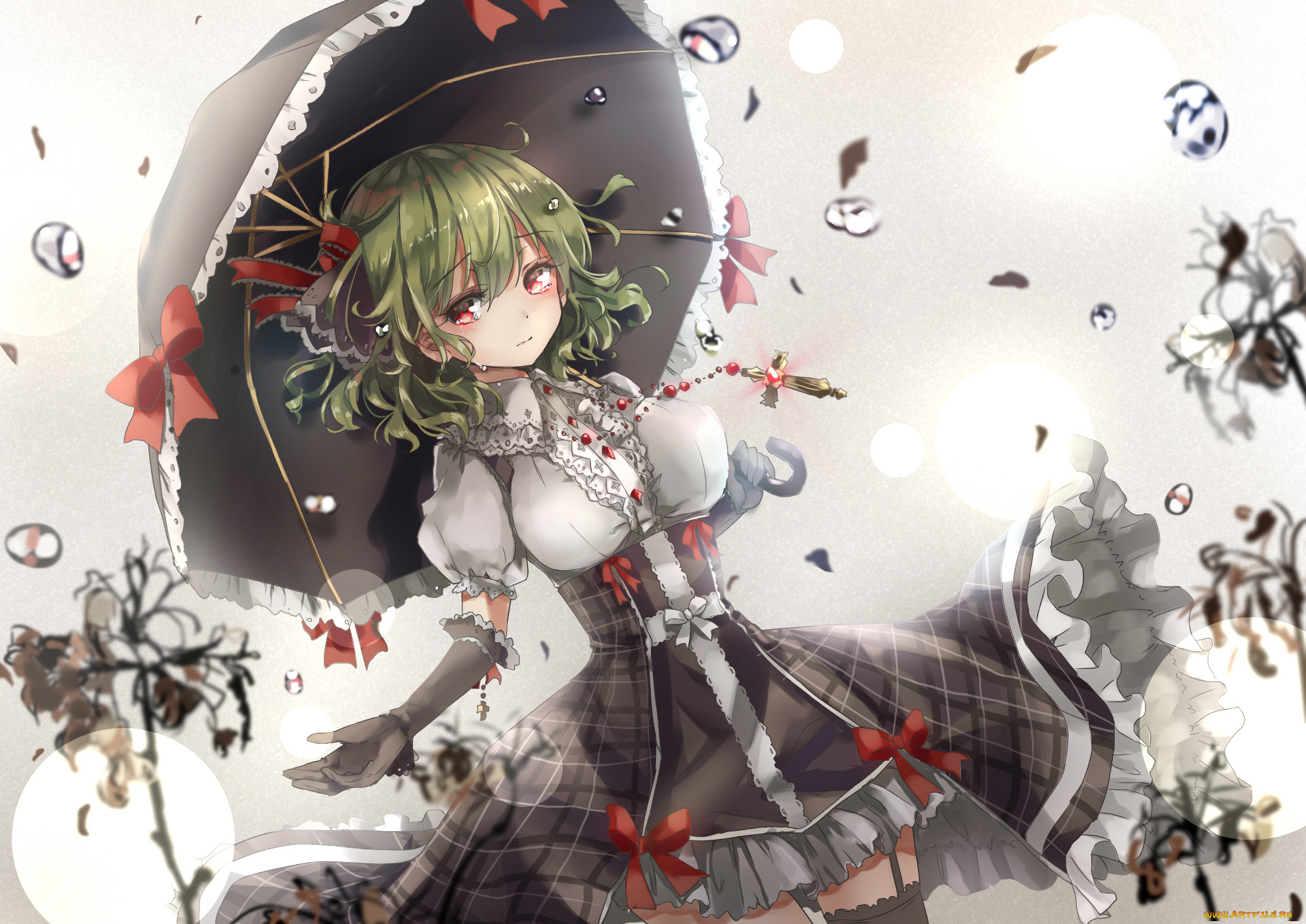 аниме, touhou, девушка