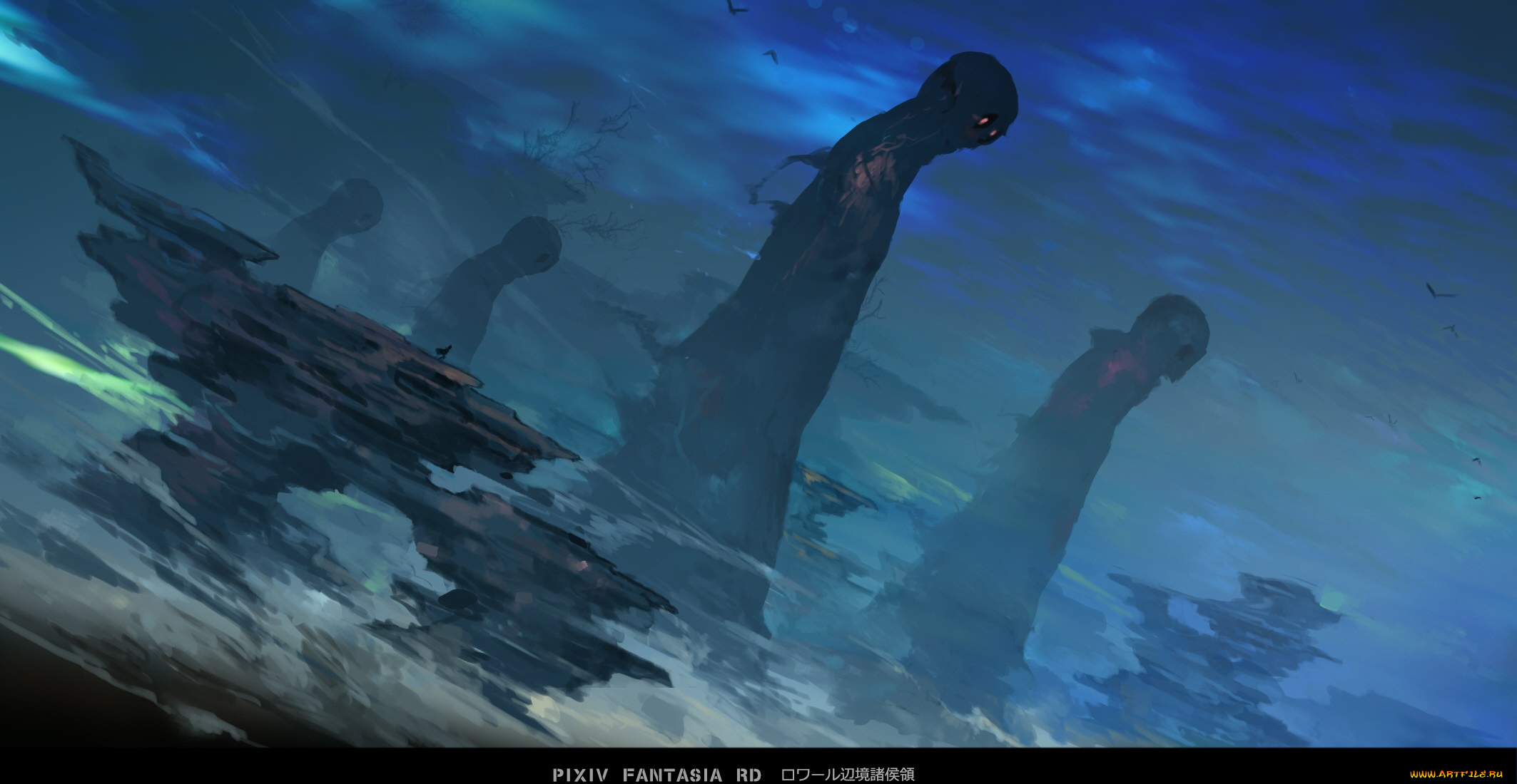 аниме, pixiv, fantasia, духи