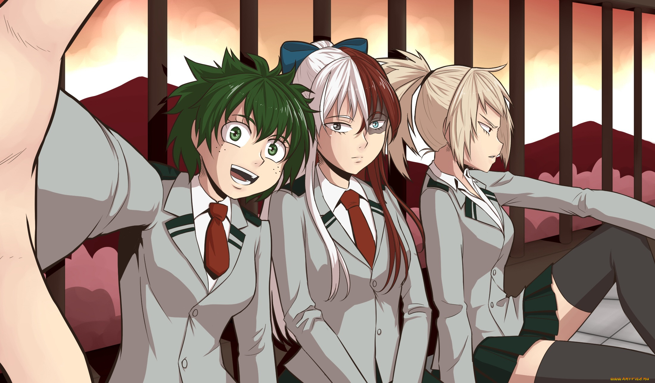 аниме, boku, no, hero, academia, моя, геройская, академия