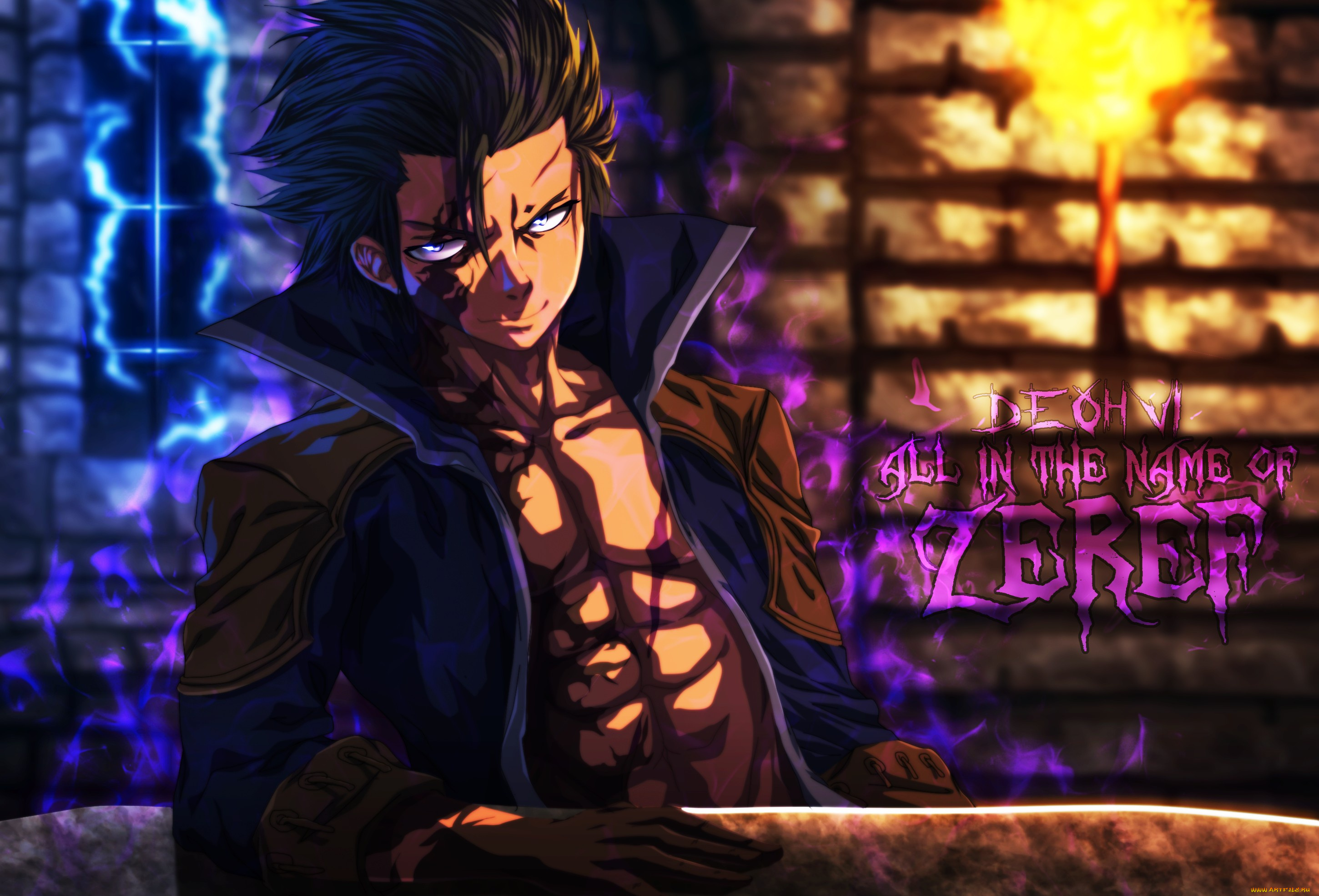 аниме, fairy, tail, anime, manga, japanese, fairy, tail, strong, by, deohvi, mahou