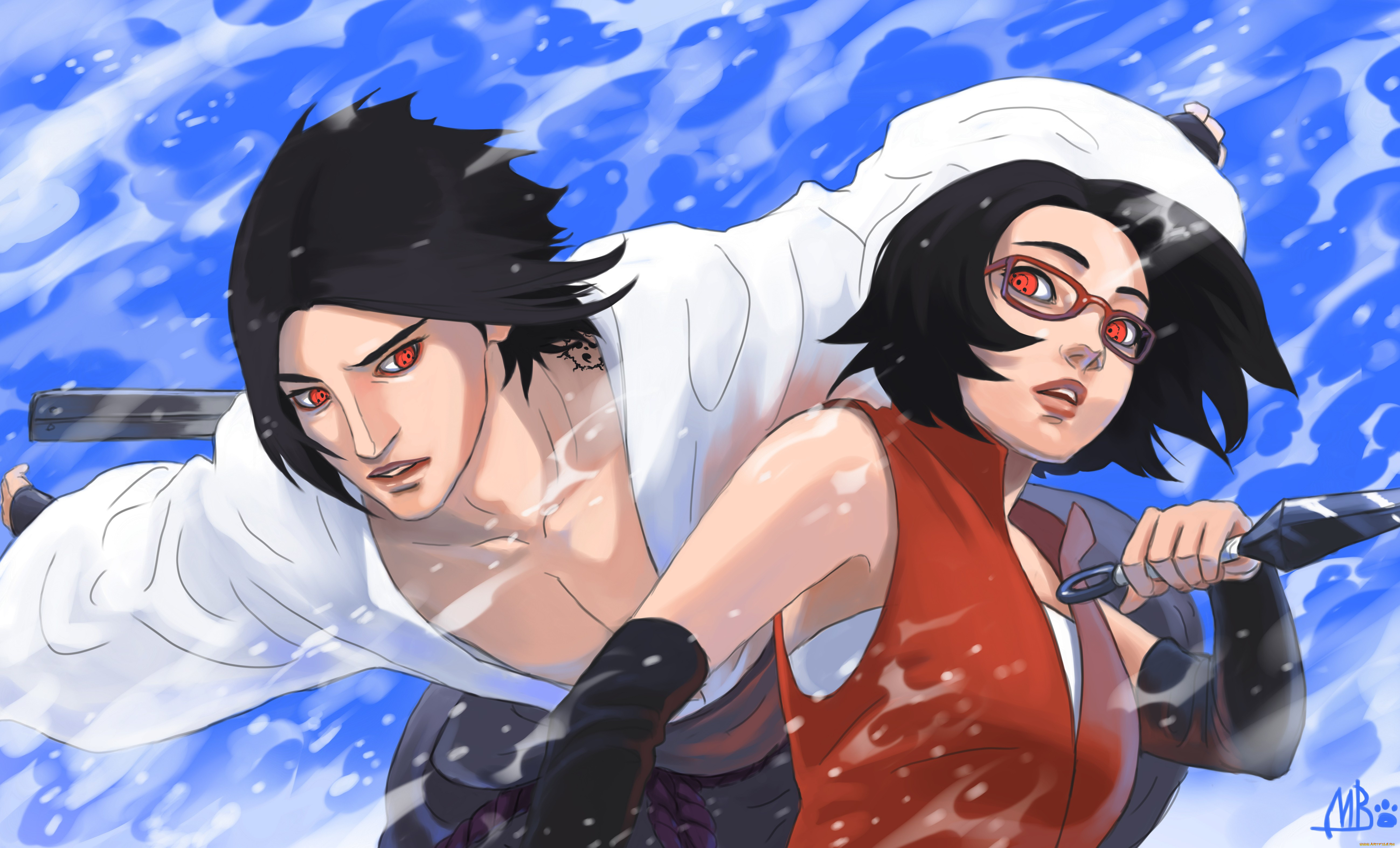 аниме, naruto, sarada