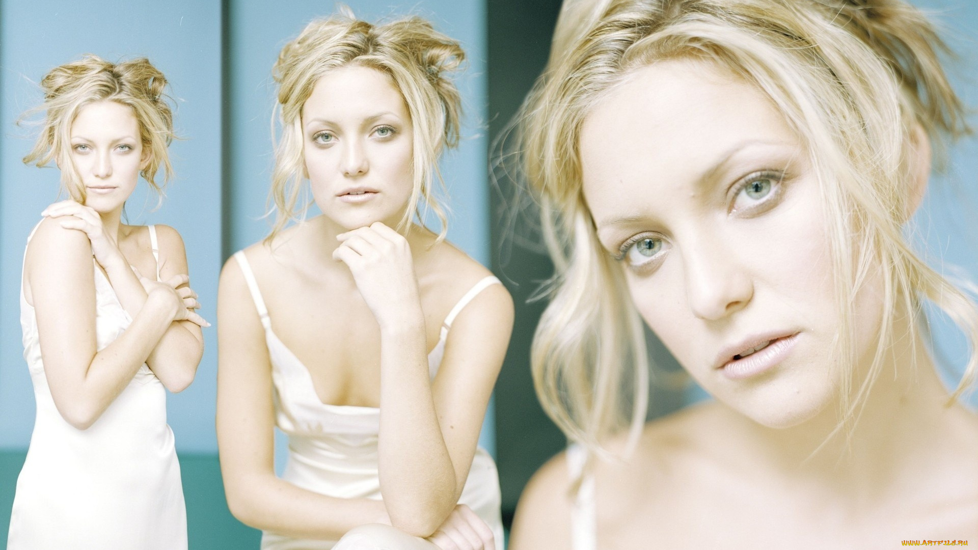 девушки, kate, hudson, актриса, блондинка, платье, лицо