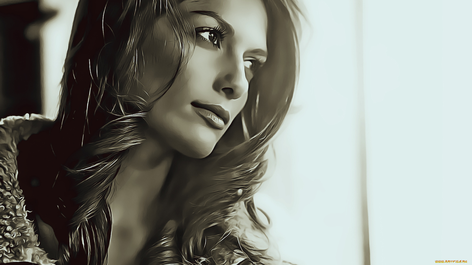 календари, компьютерный, дизайн, calendar, женщина, лицо, 2019, профиль, девушка