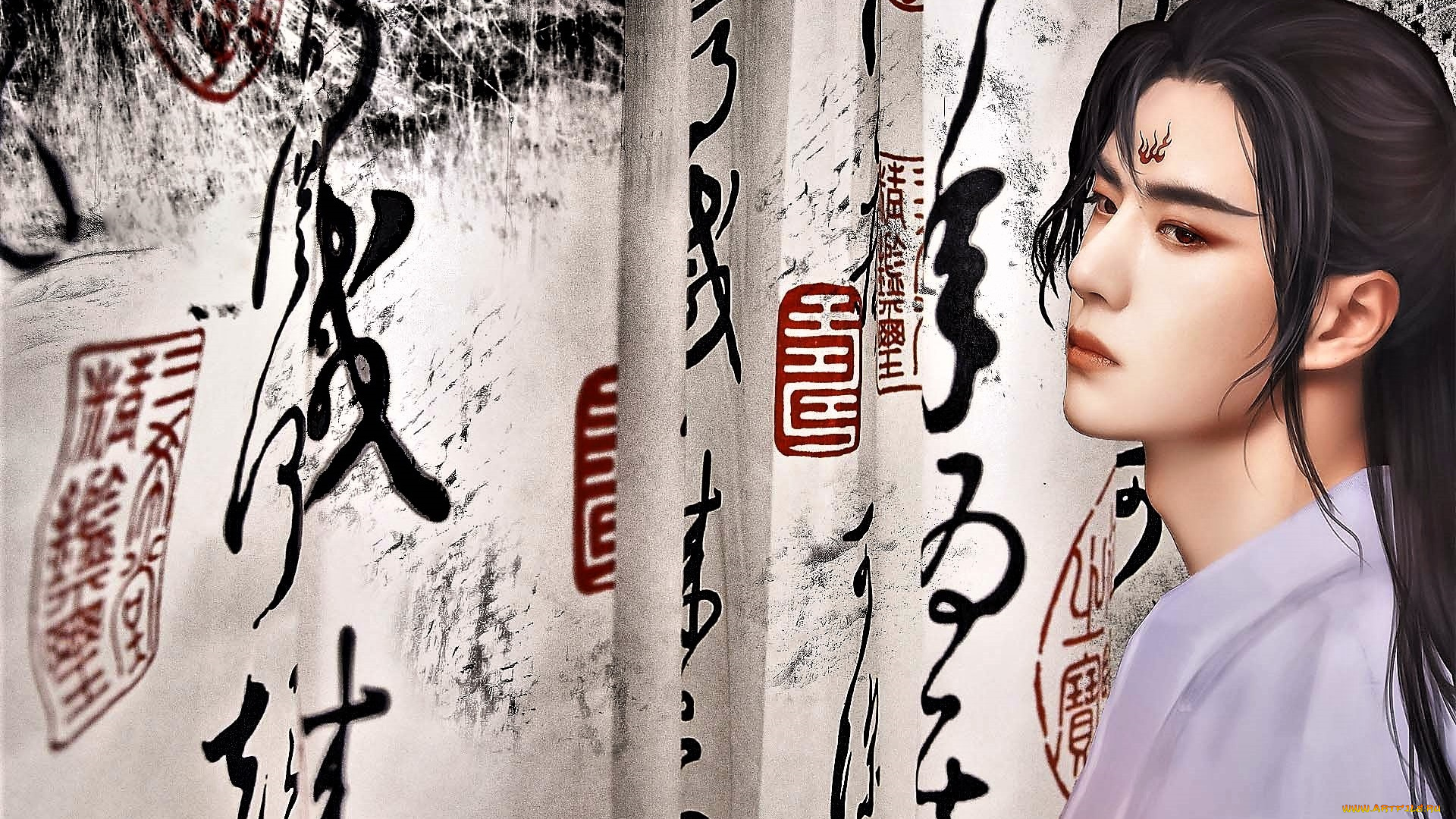 рисованное, кино, , мультфильмы, ван, ибо, лицо, ткань